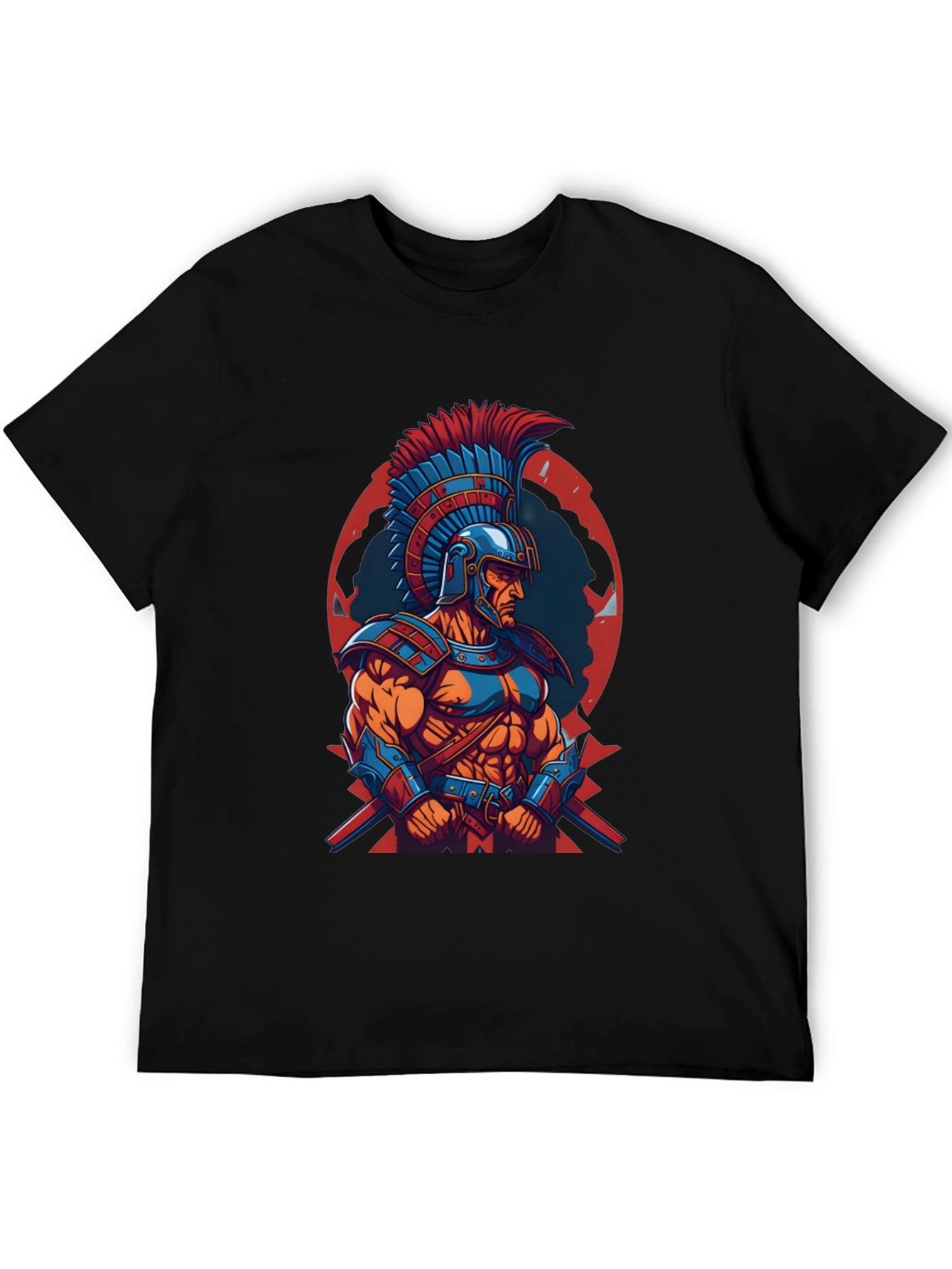 Spartan Warrior Graphic Tee - Bold Style