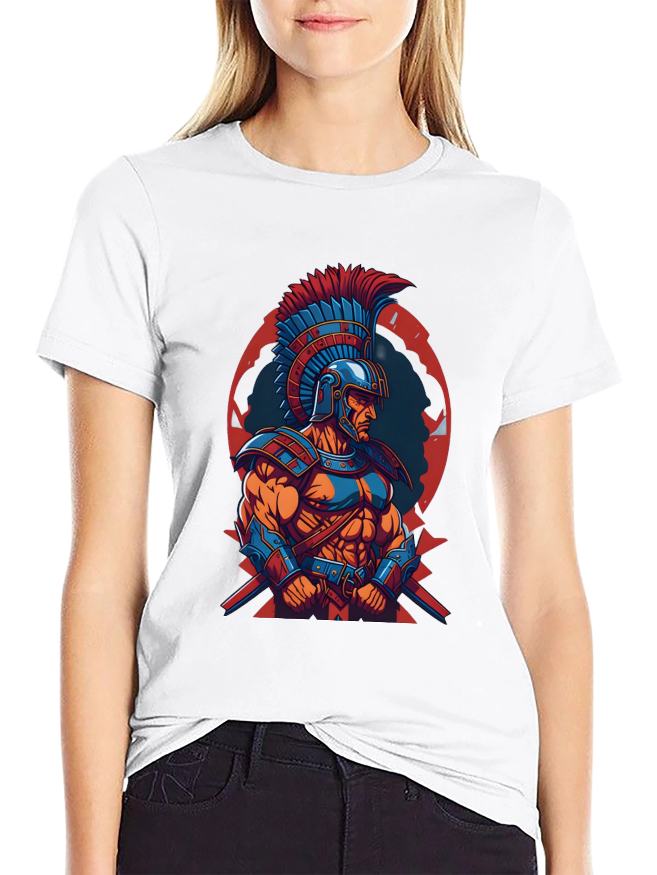 Spartan Warrior Graphic Tee - Bold Style