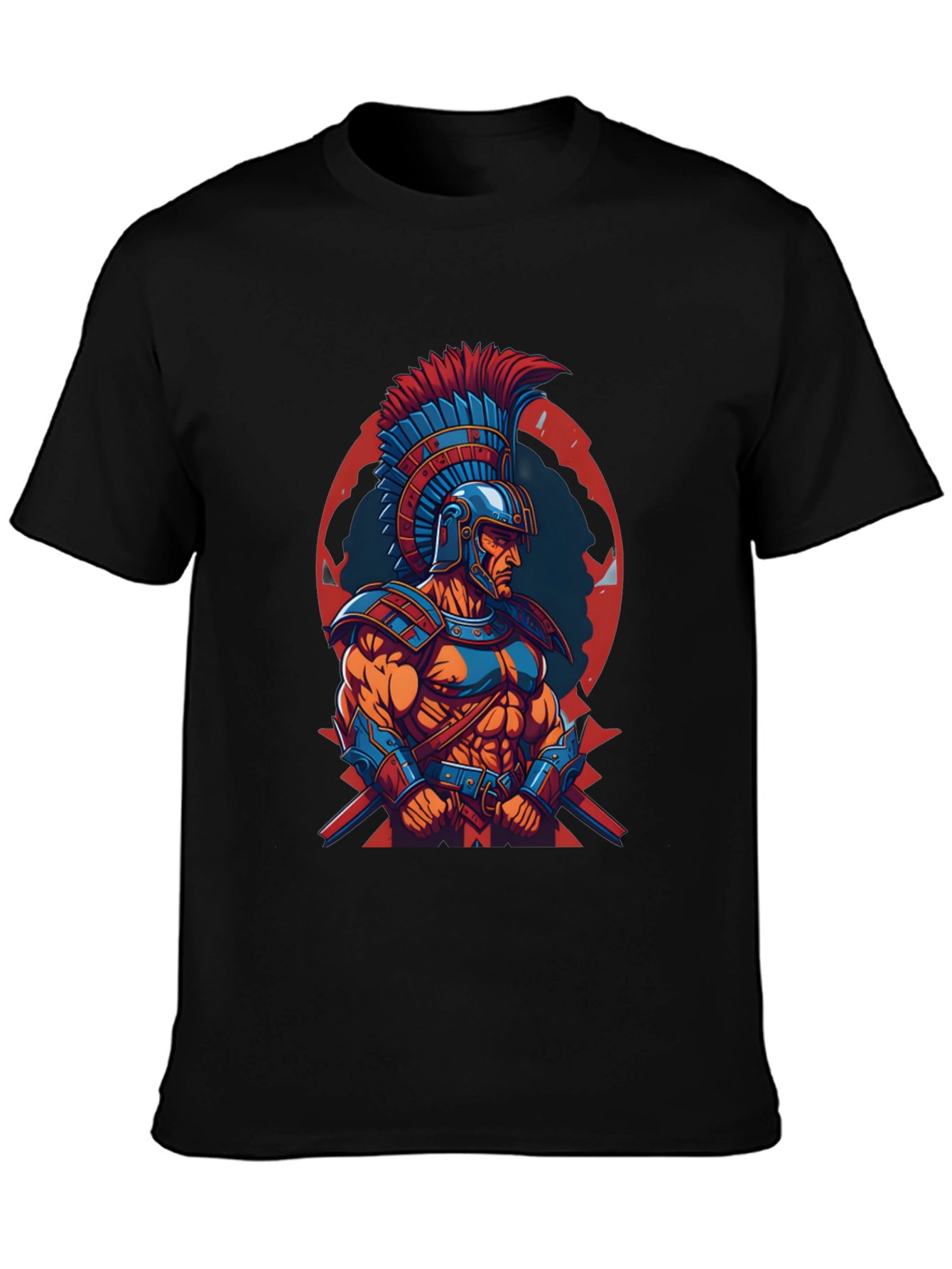Spartan Warrior Graphic Tee - Bold Style