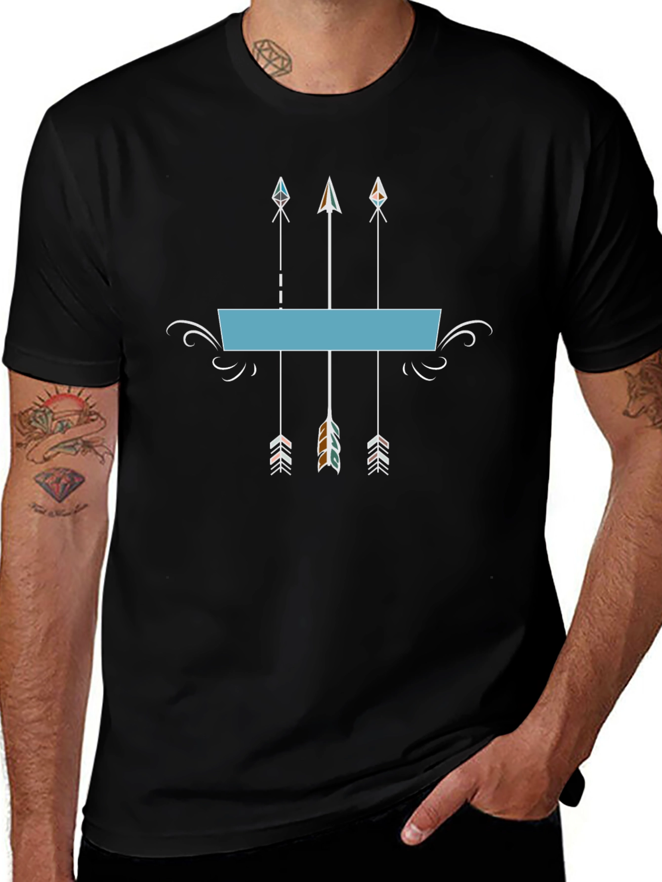 Mens Graphic Tee - Arrow Design