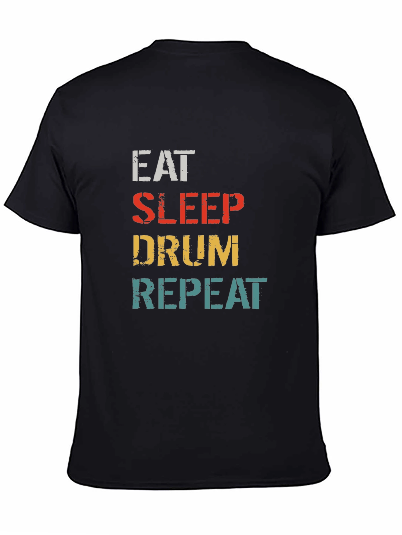 Eat Sleep Drum Repeat Graphic T-Shirt