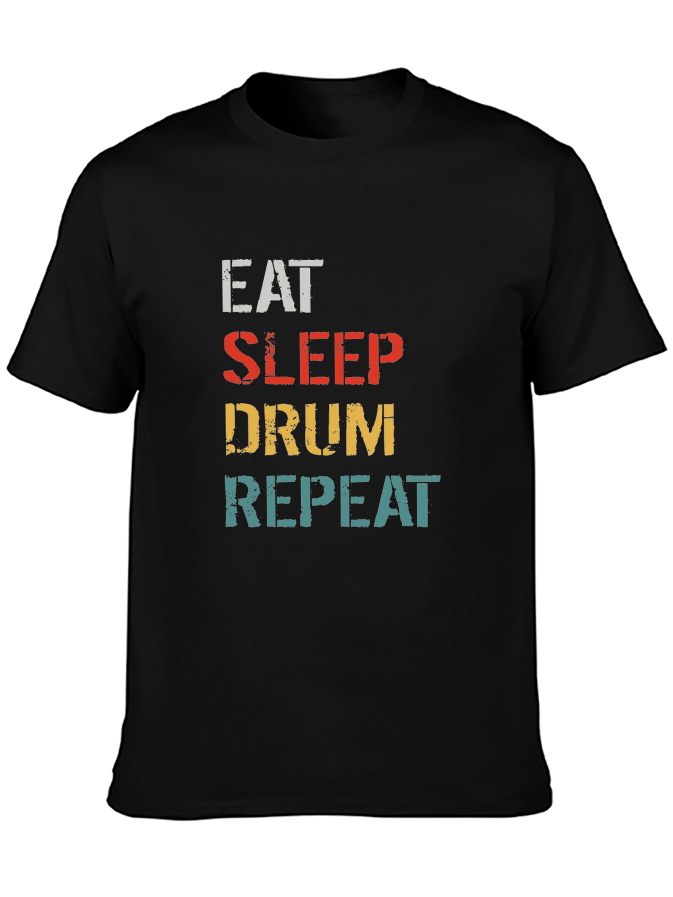 Eat Sleep Drum Repeat Graphic T-Shirt