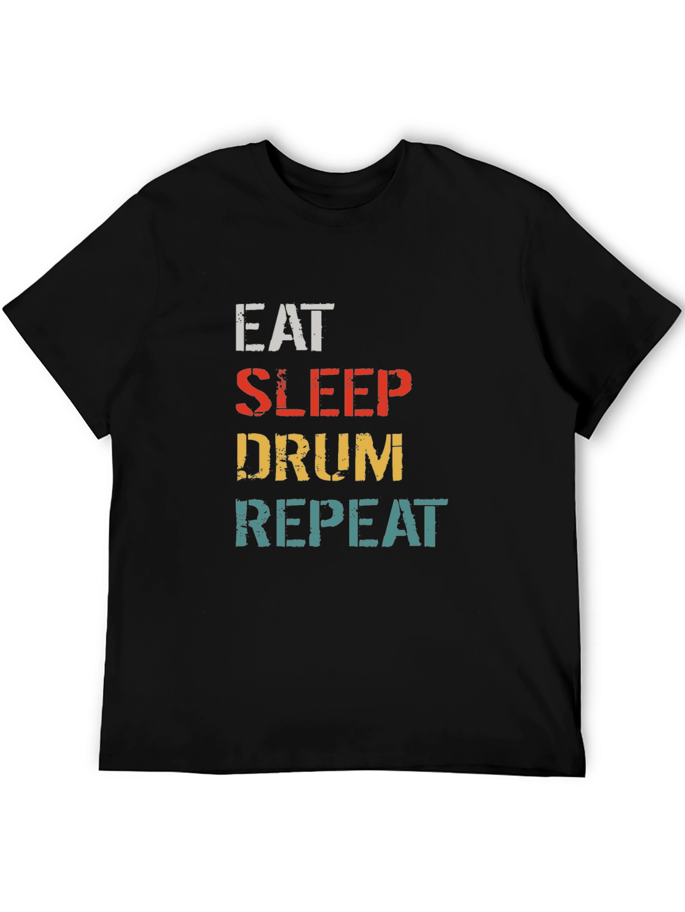 Eat Sleep Drum Repeat Graphic T-Shirt