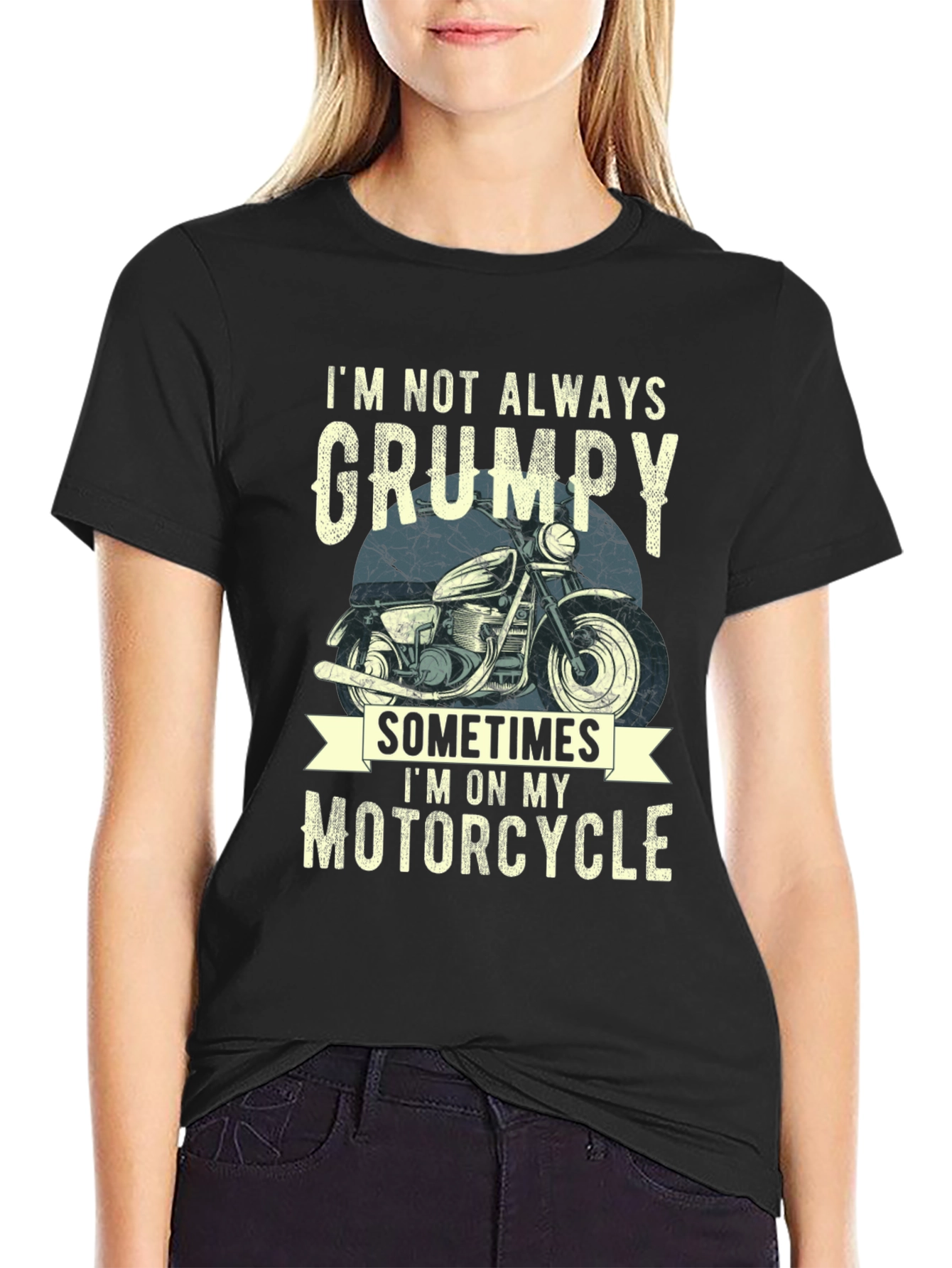 Grumpy Motorcycle T-Shirt - Funny Biker Tee