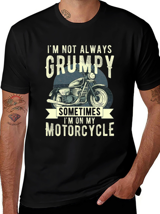Grumpy Motorcycle T-Shirt - Funny Biker Tee