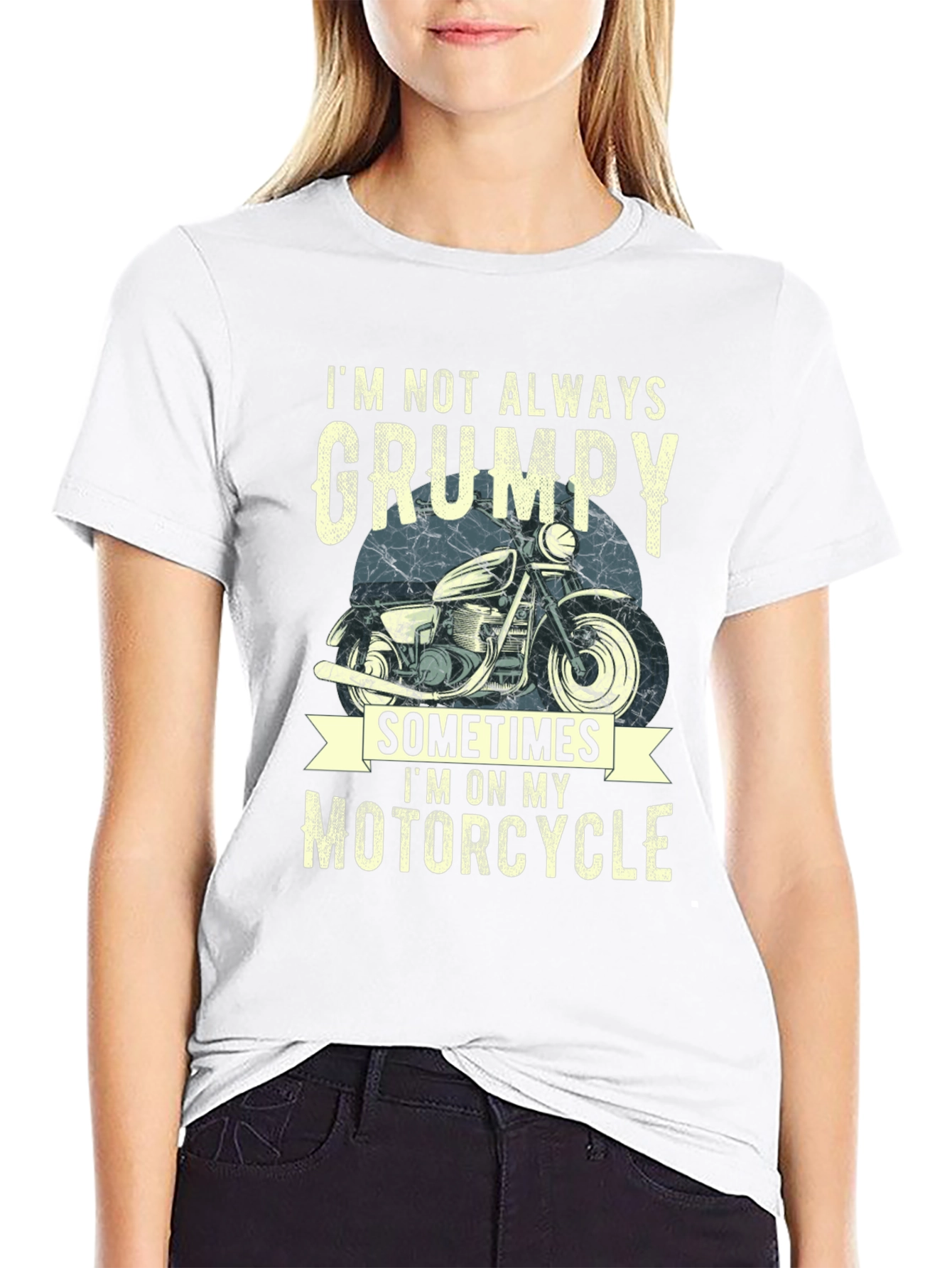 Grumpy Motorcycle T-Shirt - Funny Biker Tee