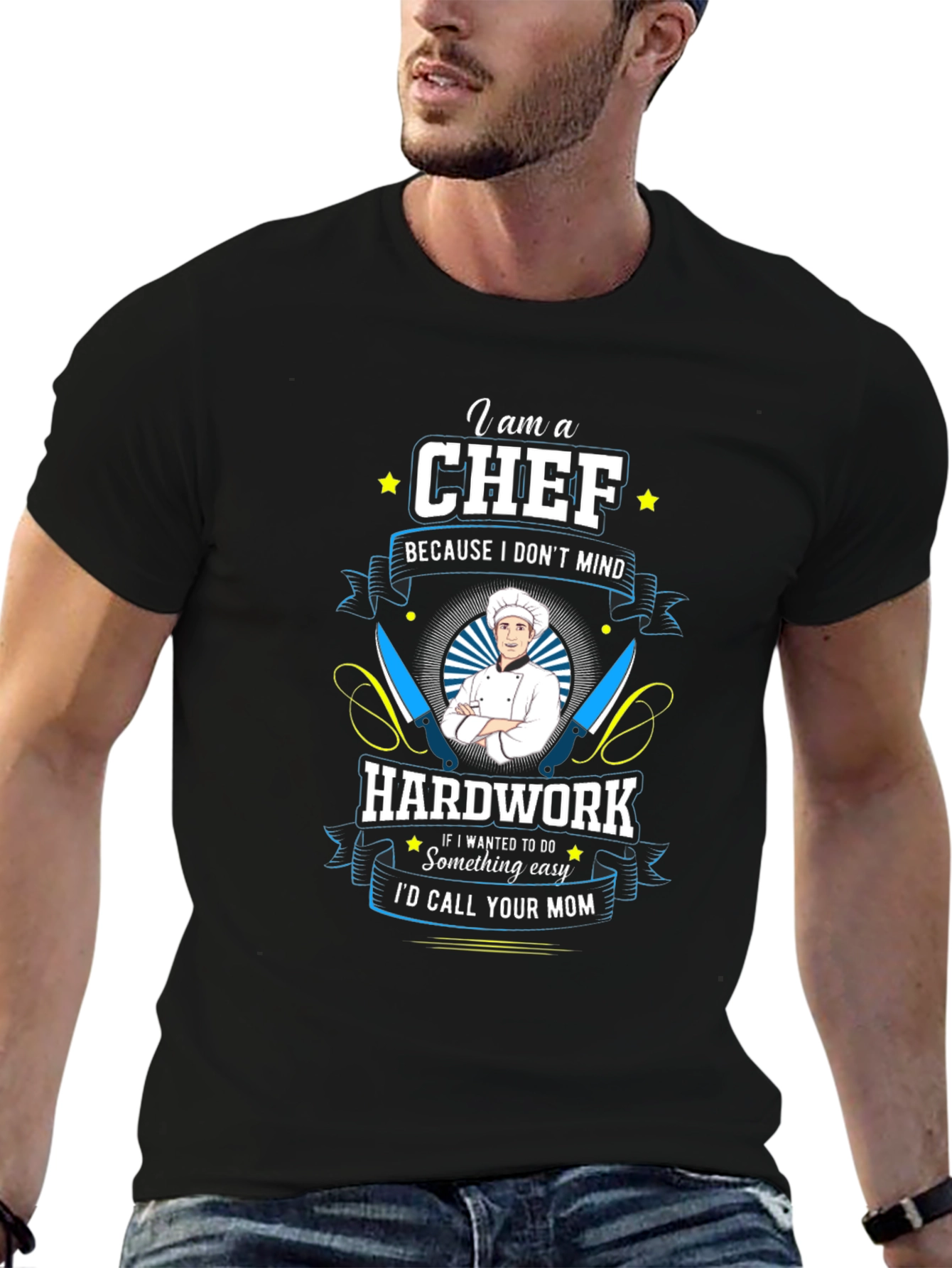 Chef T-Shirt: Hard Work Kitchen Humor