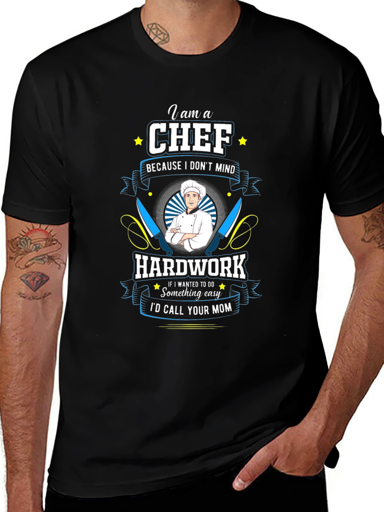 Chef T-Shirt: Hard Work Kitchen Humor