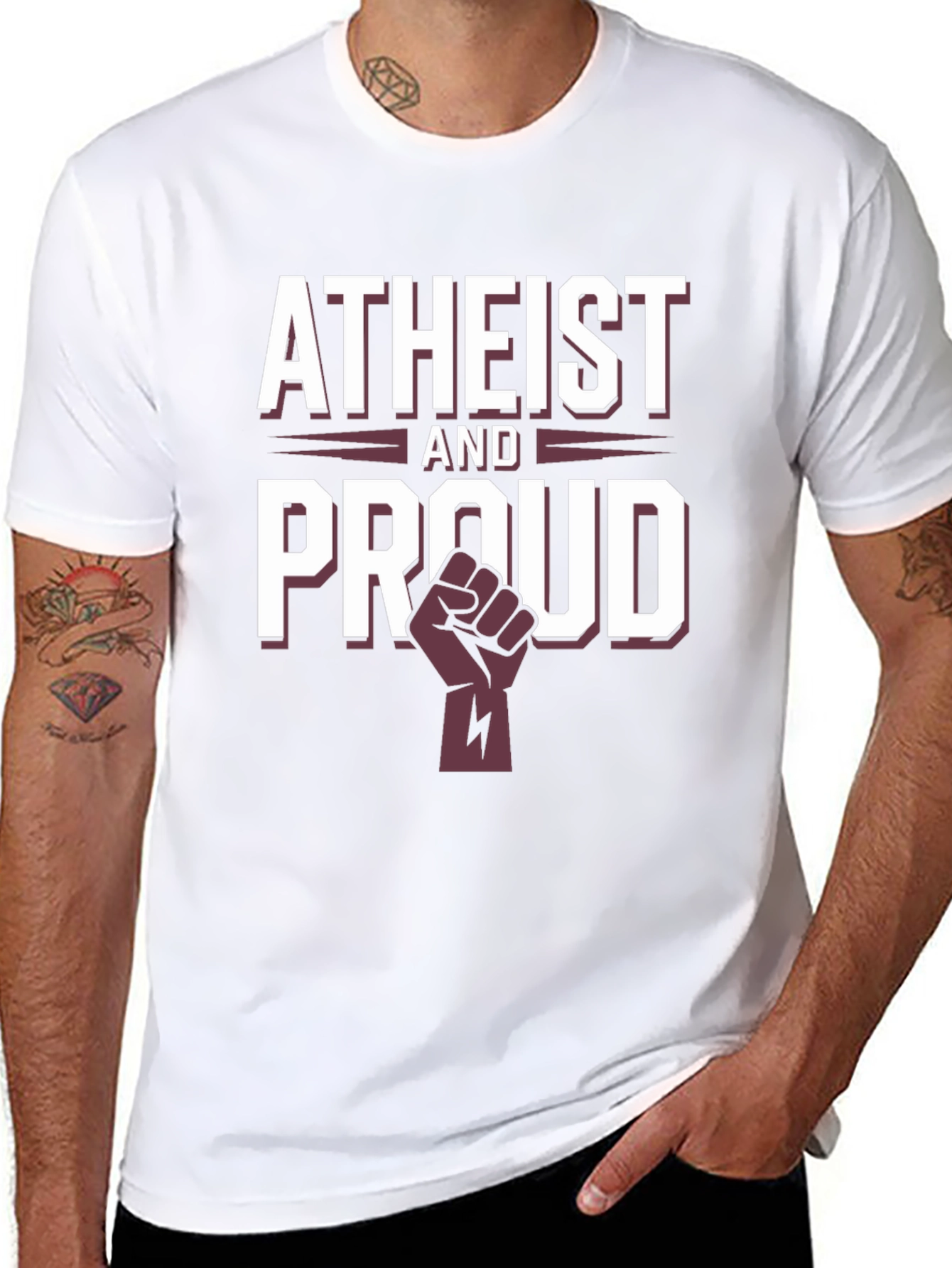 Atheist and Proud Graphic T-Shirt