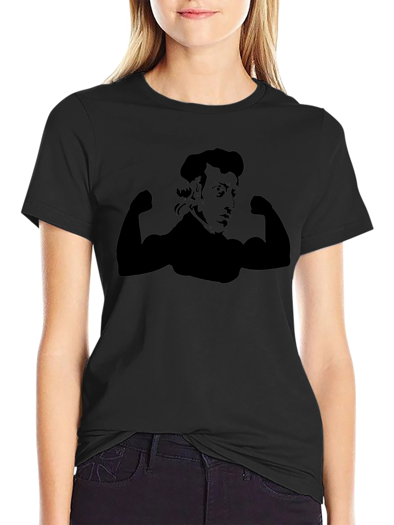 Muscular Mozart T-Shirt - Black Graphic Tee