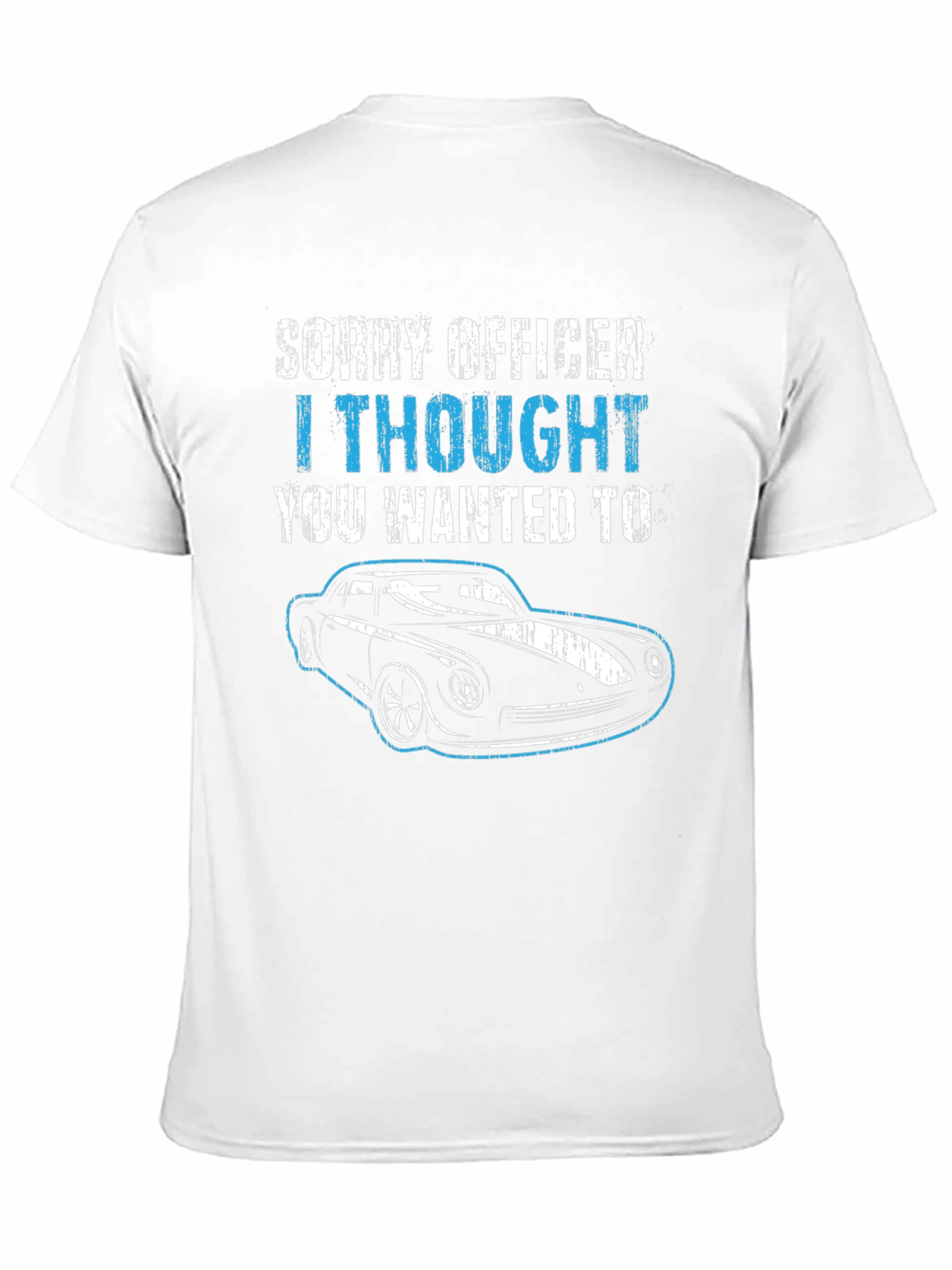 Sorry Officer Car T-Shirt