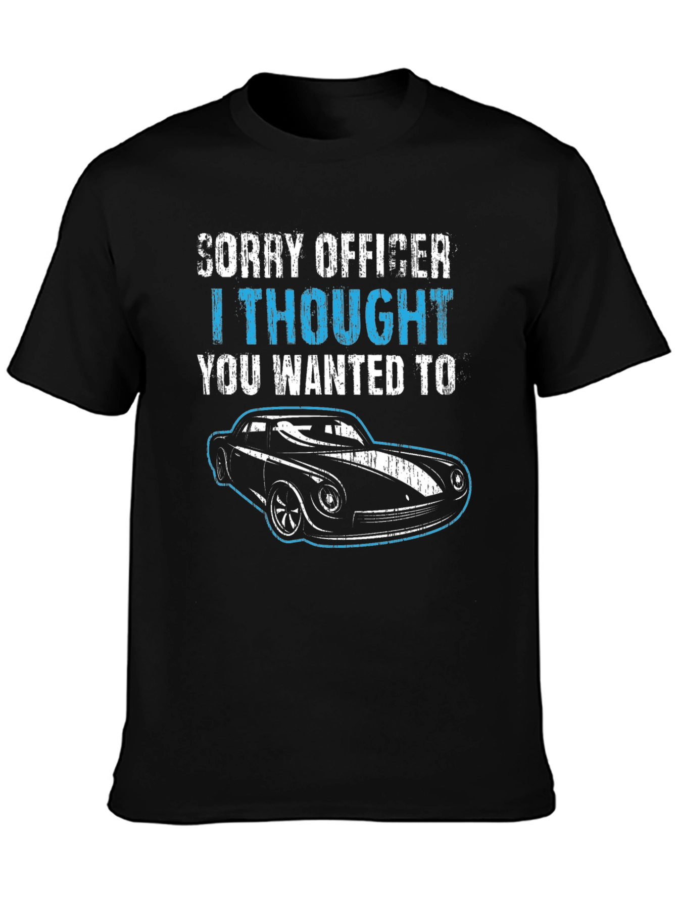 Sorry Officer Car T-Shirt