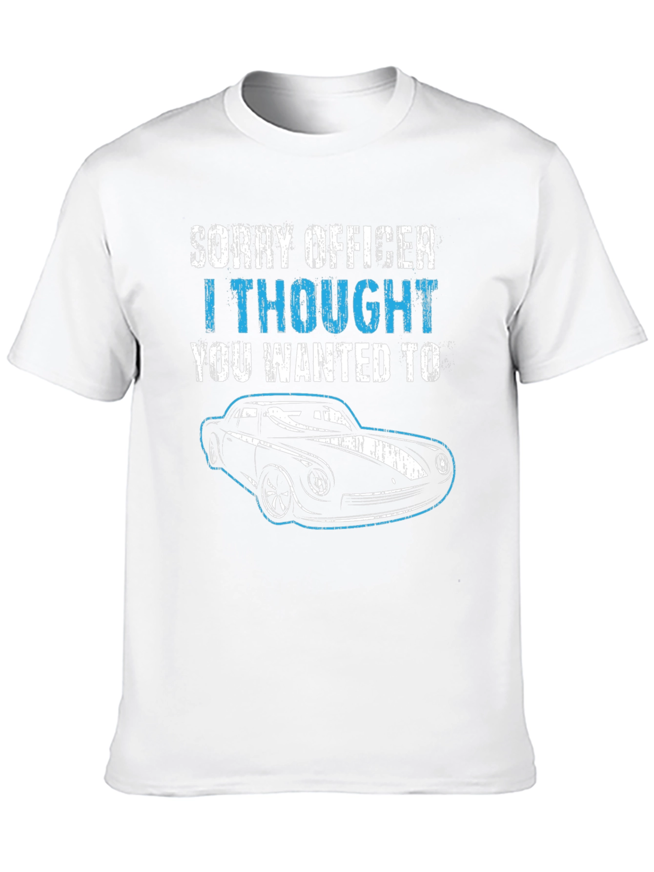 Sorry Officer Car T-Shirt