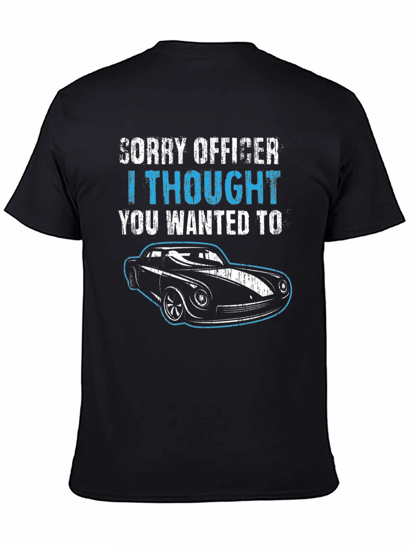 Sorry Officer Car T-Shirt