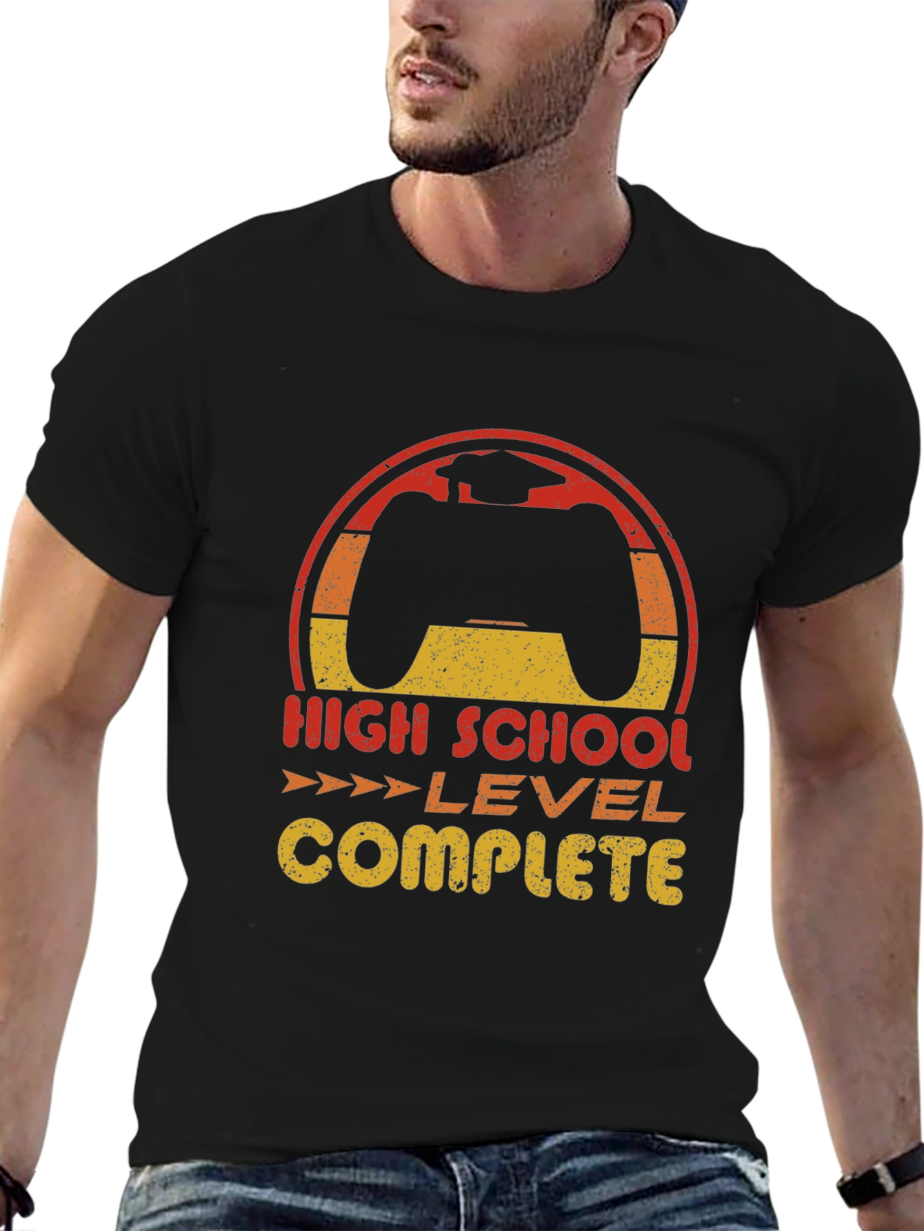 High School Level Complete Graduation Gamer T-Shirt