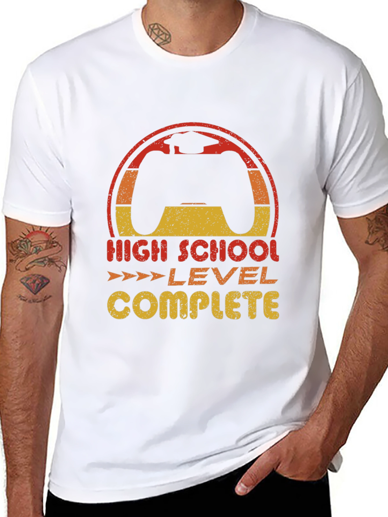 High School Level Complete Graduation Gamer T-Shirt