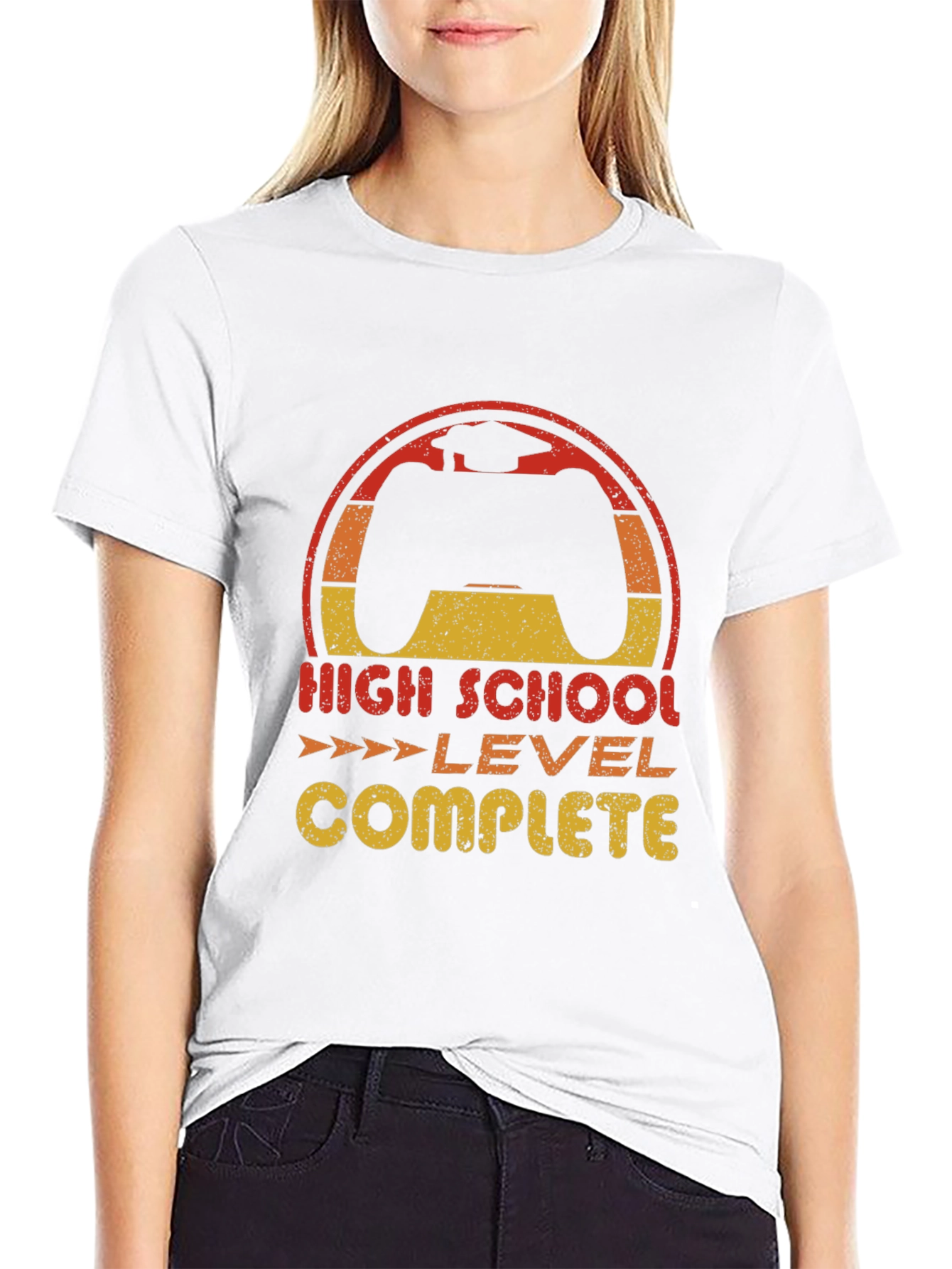 High School Level Complete Graduation Gamer T-Shirt