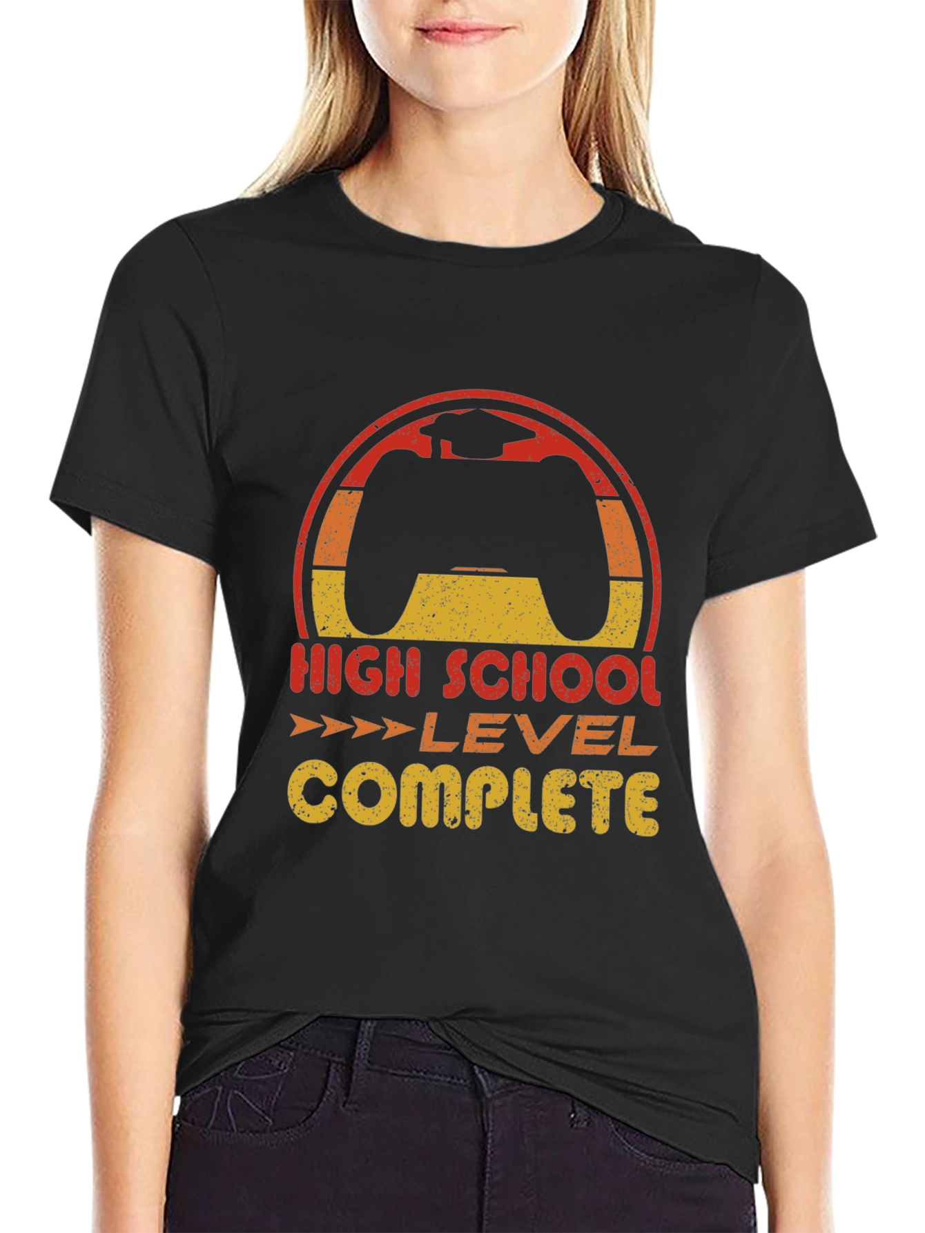 High School Level Complete Graduation Gamer T-Shirt