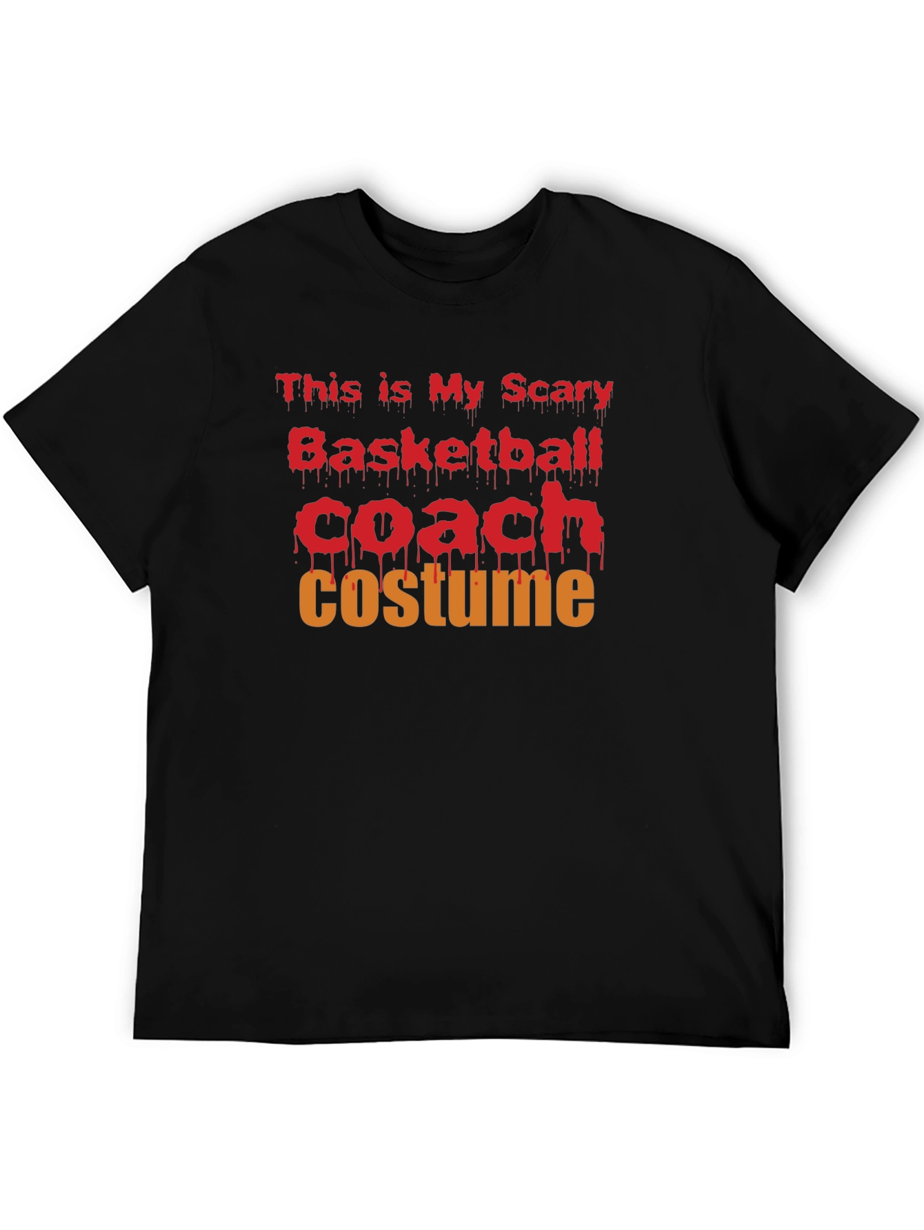 Scary Basketball Coach Costume Halloween T-Shirt