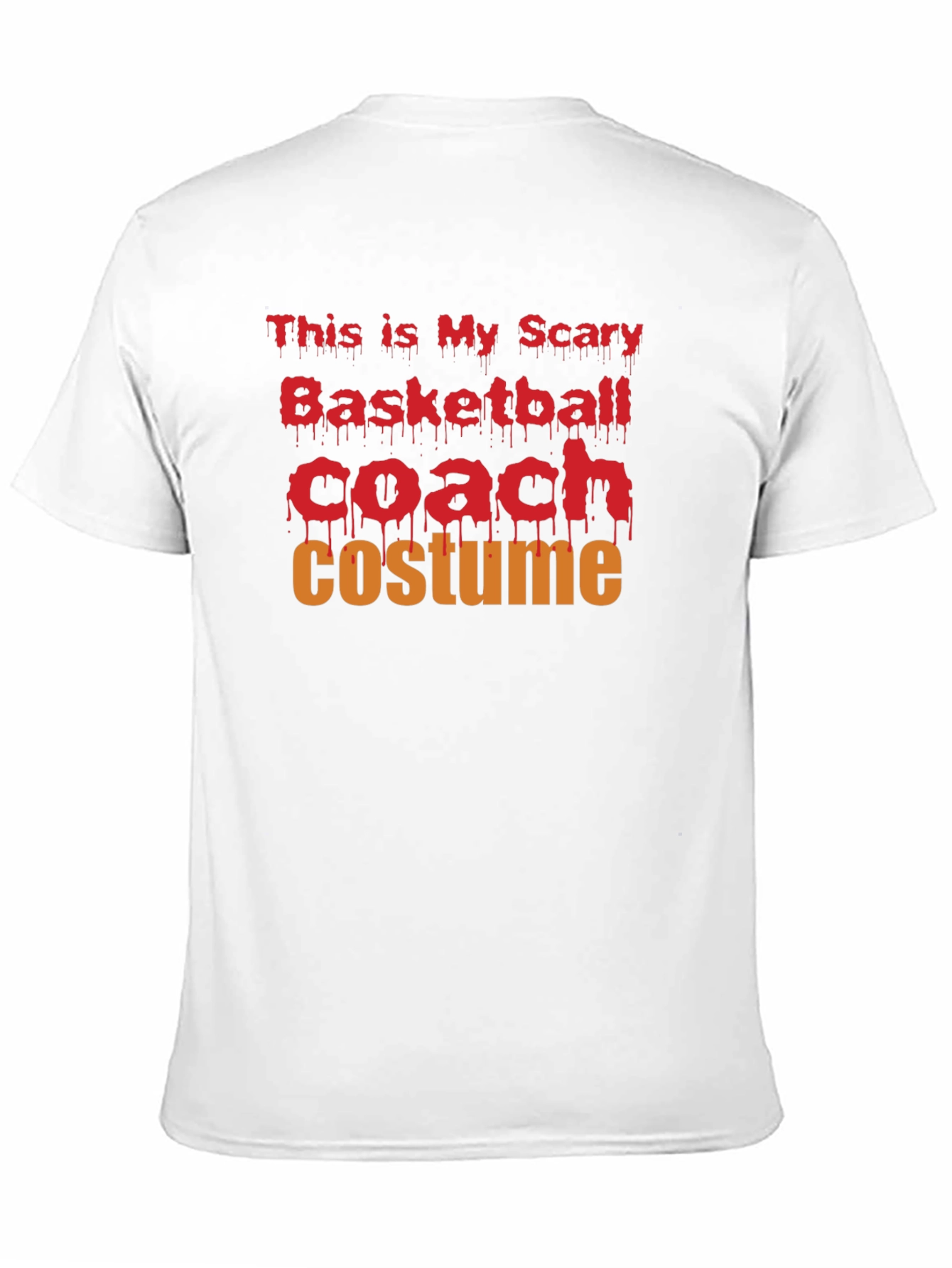 Scary Basketball Coach Costume Halloween T-Shirt
