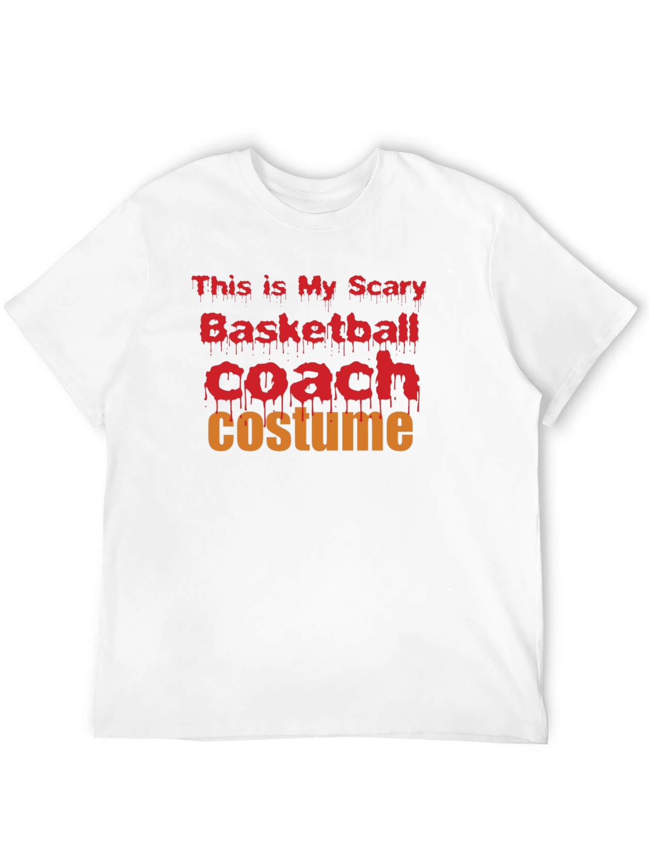 Scary Basketball Coach Costume Halloween T-Shirt