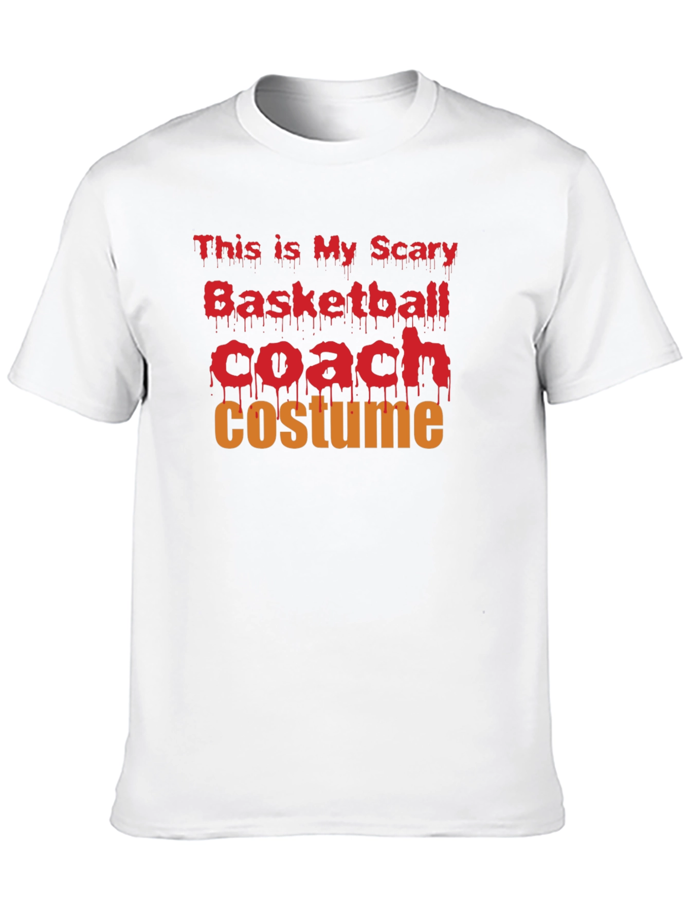 Scary Basketball Coach Costume Halloween T-Shirt