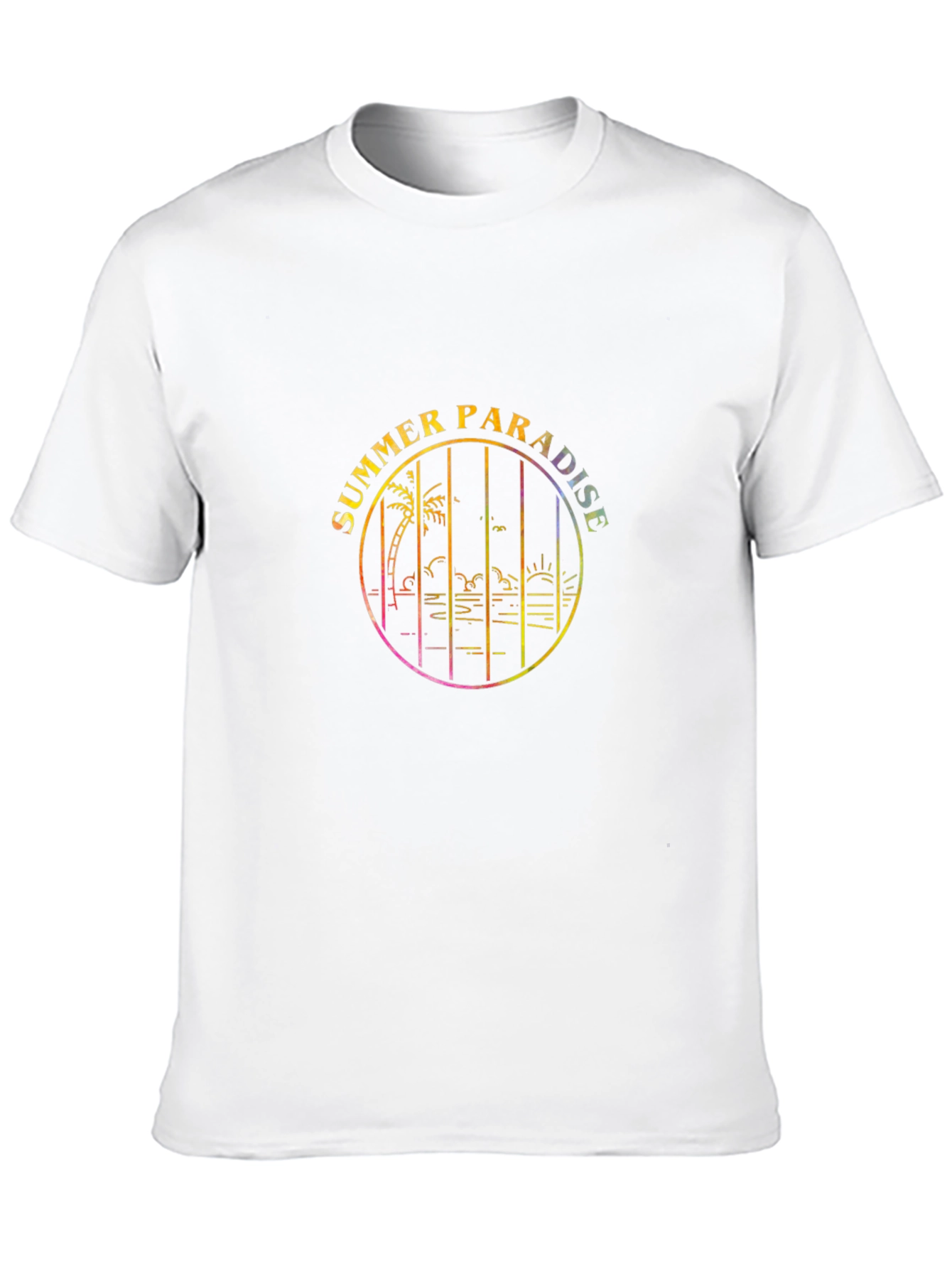 Summer Paradise Graphic Tee - Black