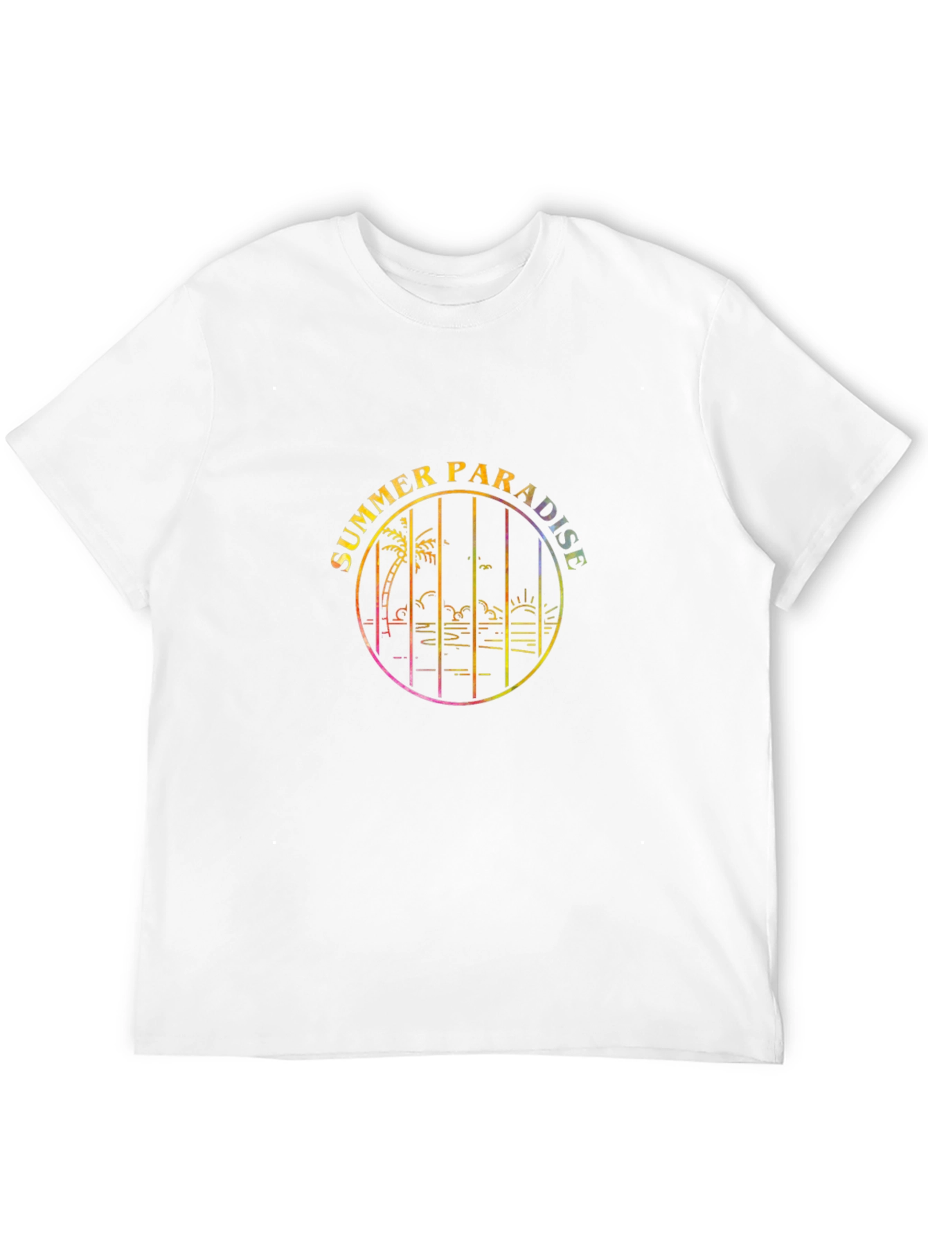 Summer Paradise Graphic Tee - Black