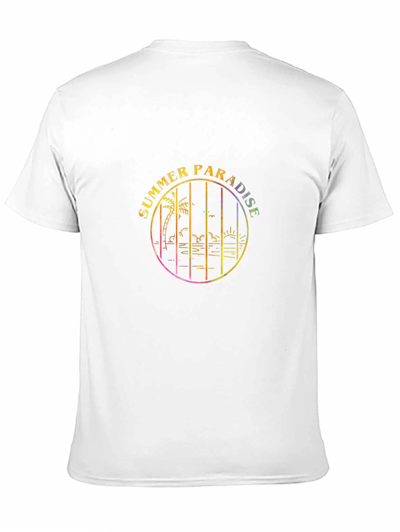 Summer Paradise Graphic Tee - Black
