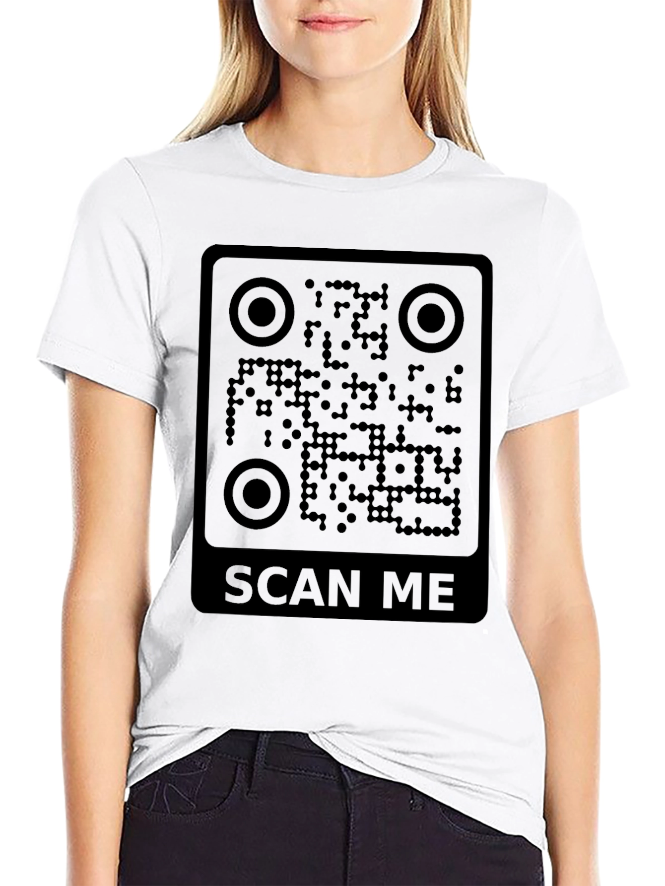 Scan Me QR Code T-Shirt - Novelty Tee