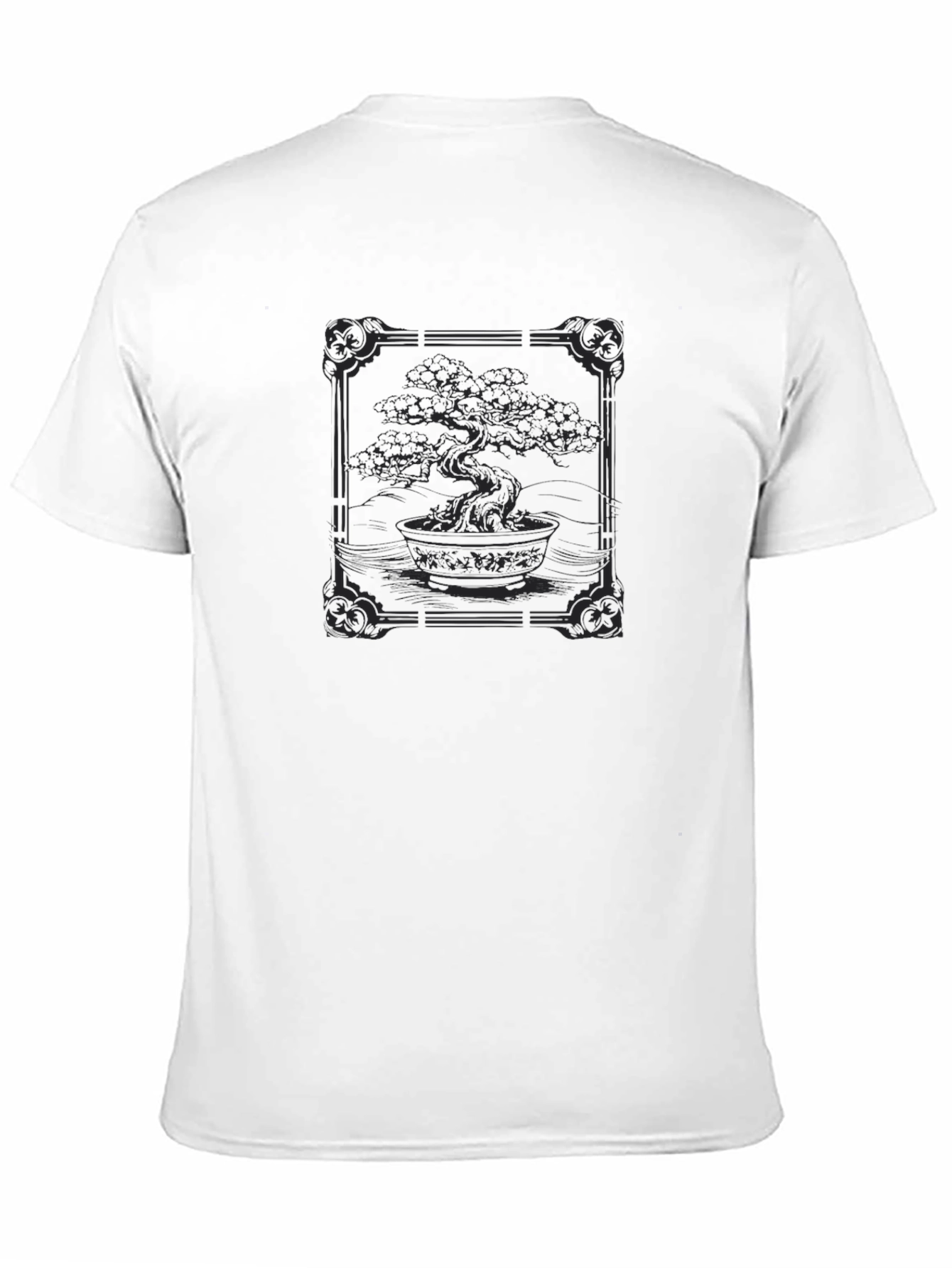 Bonsai Tree Graphic Tee - Stylish Black T-Shirt
