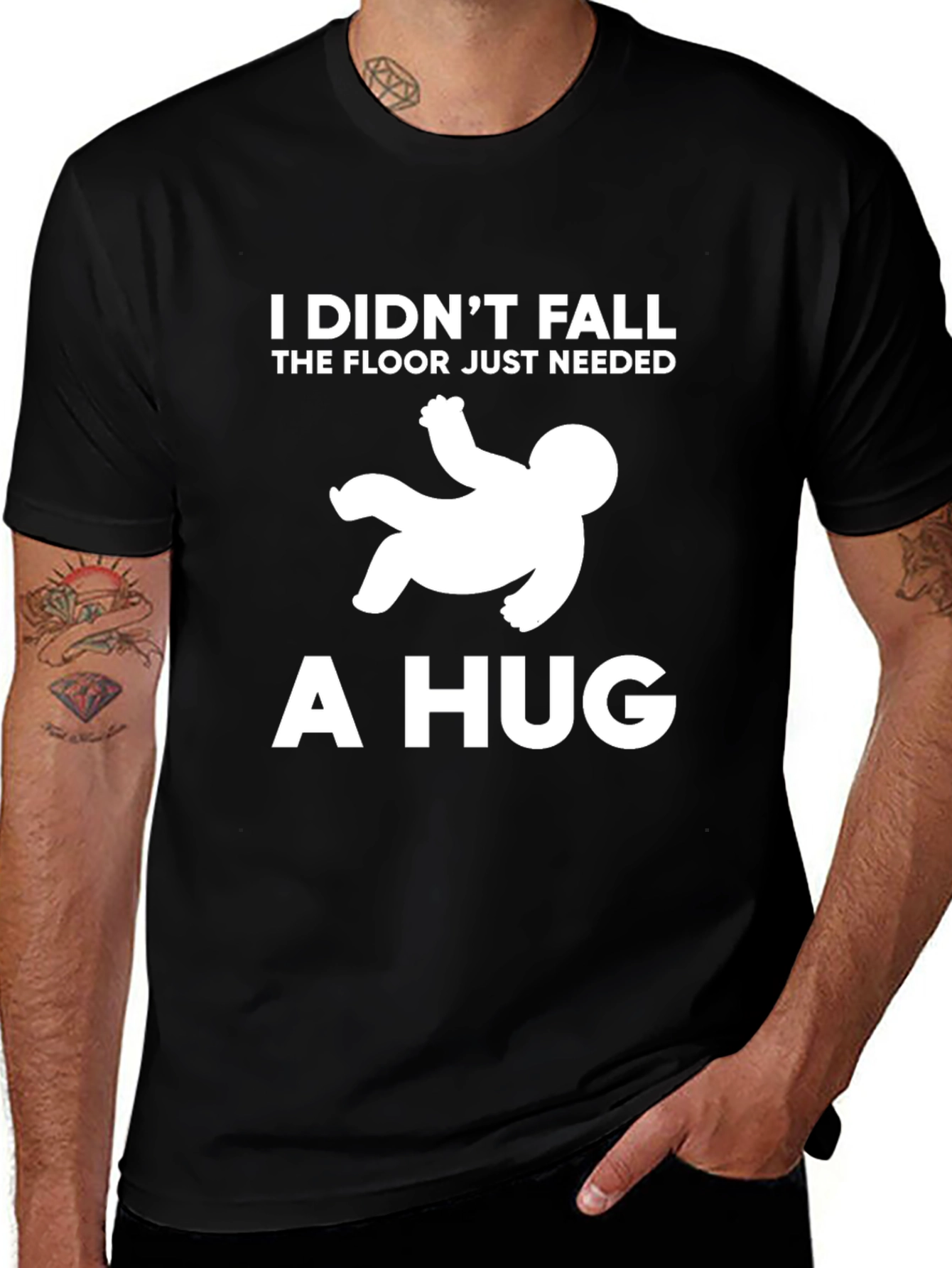 I Didnt Fall Hug T-Shirt