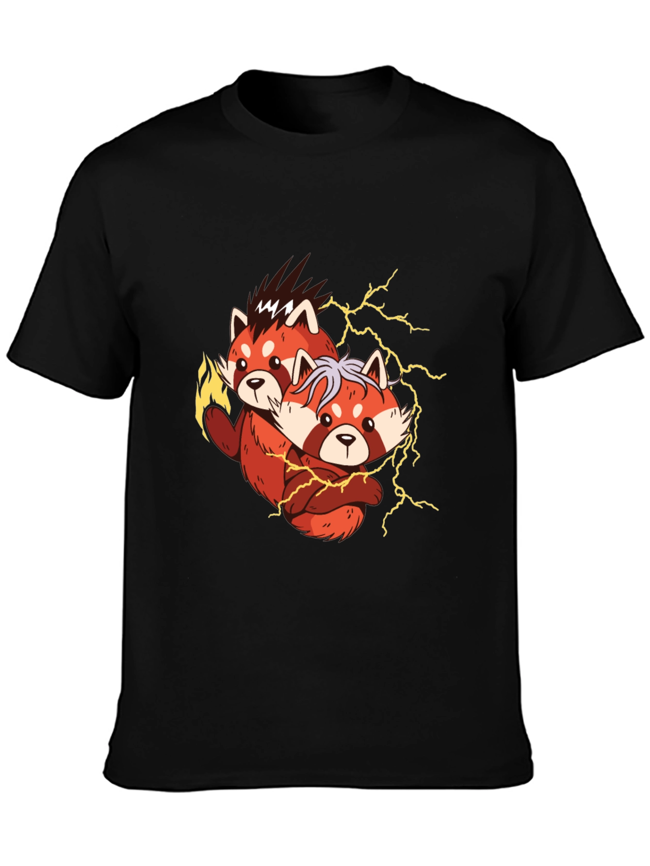 Red Panda Duo T-Shirt - Electric Style!