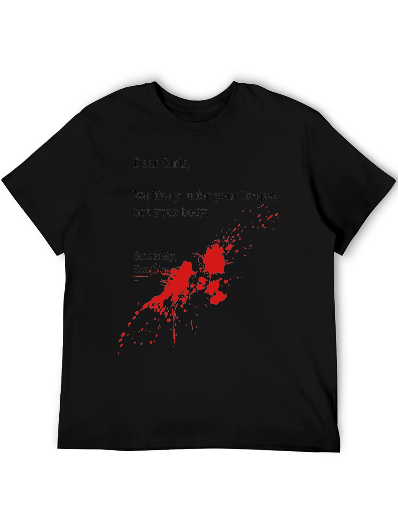 Zombie Brains T-Shirt - Funny Horror Tee