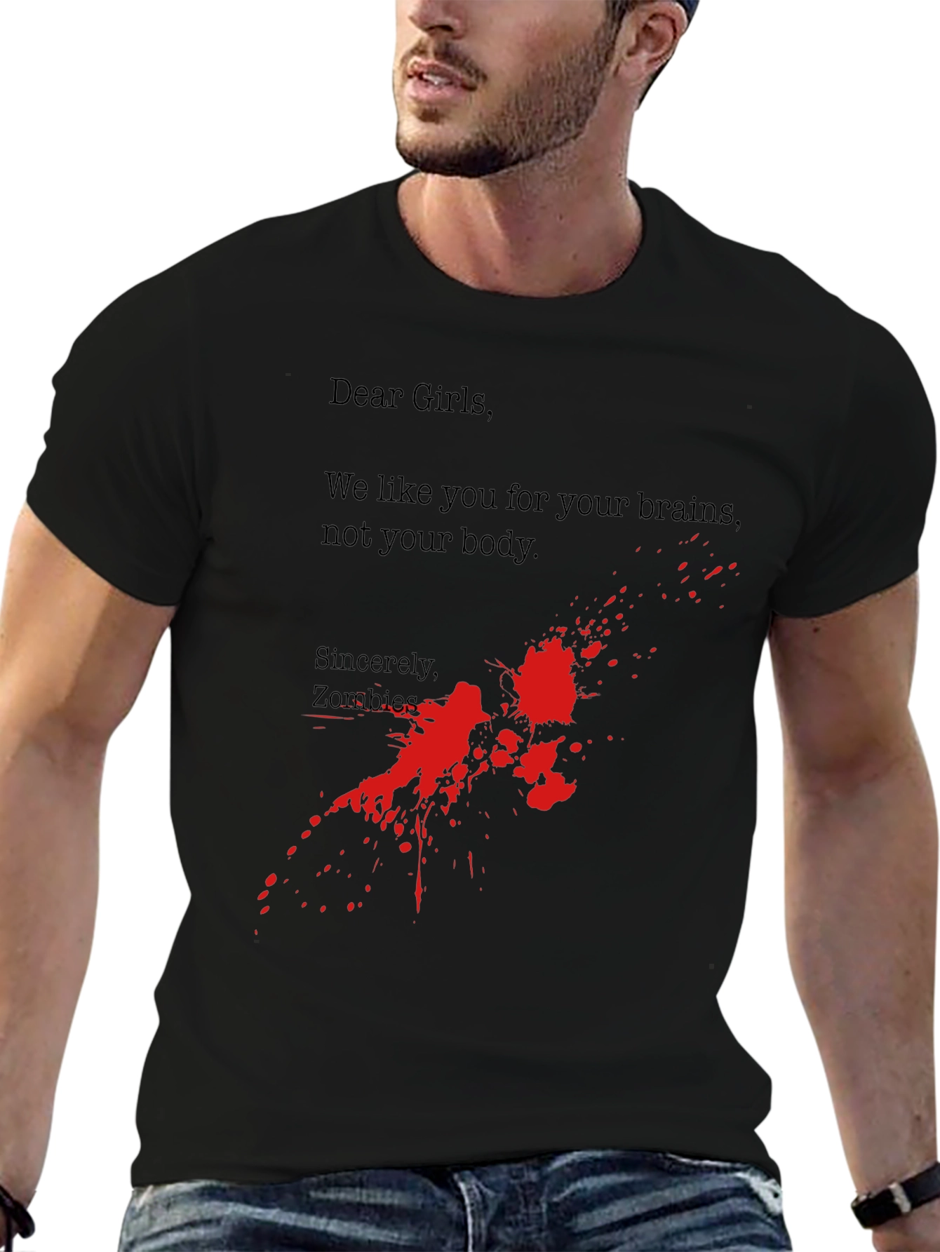 Zombie Brains T-Shirt - Funny Horror Tee