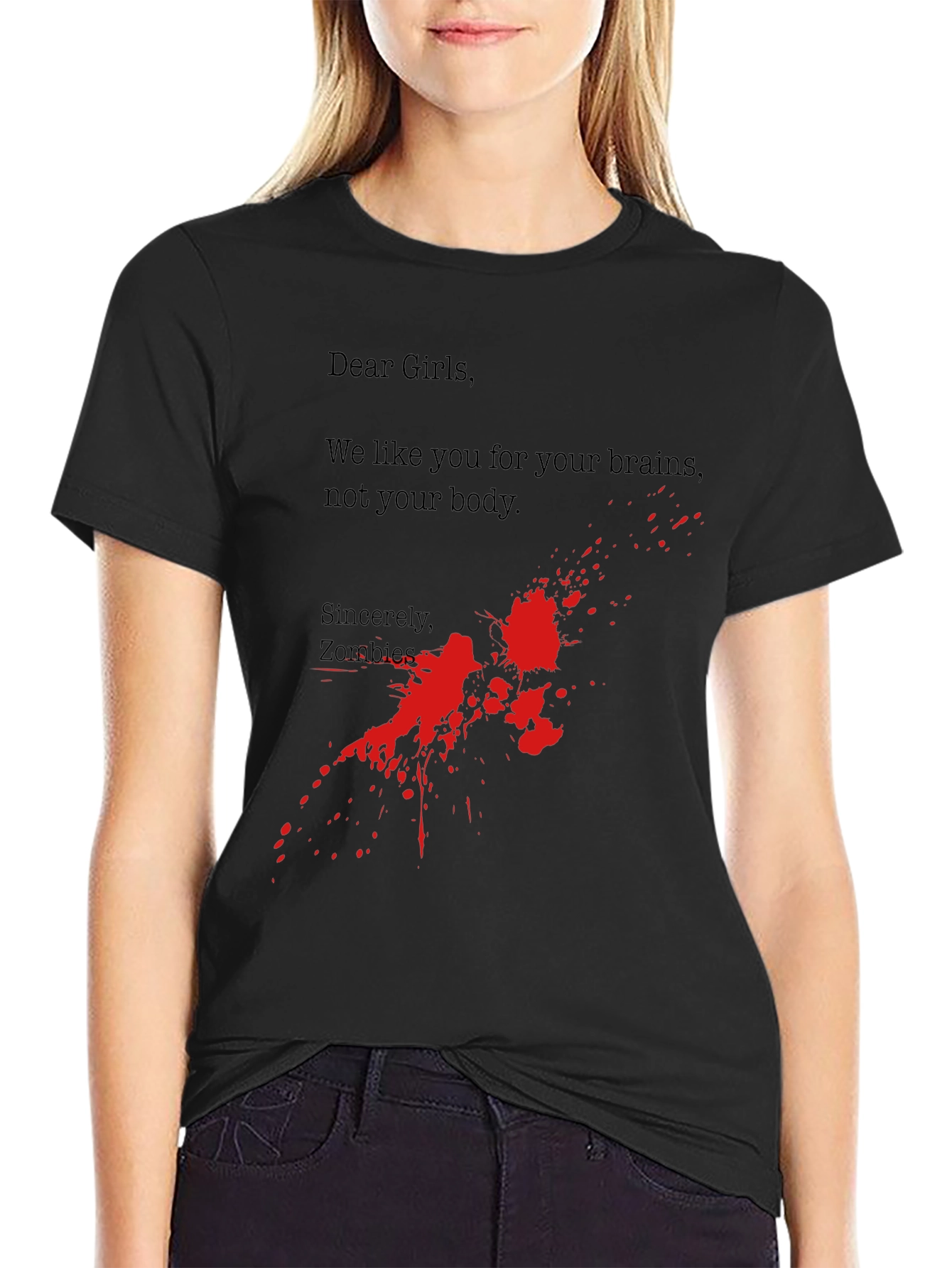 Zombie Brains T-Shirt - Funny Horror Tee