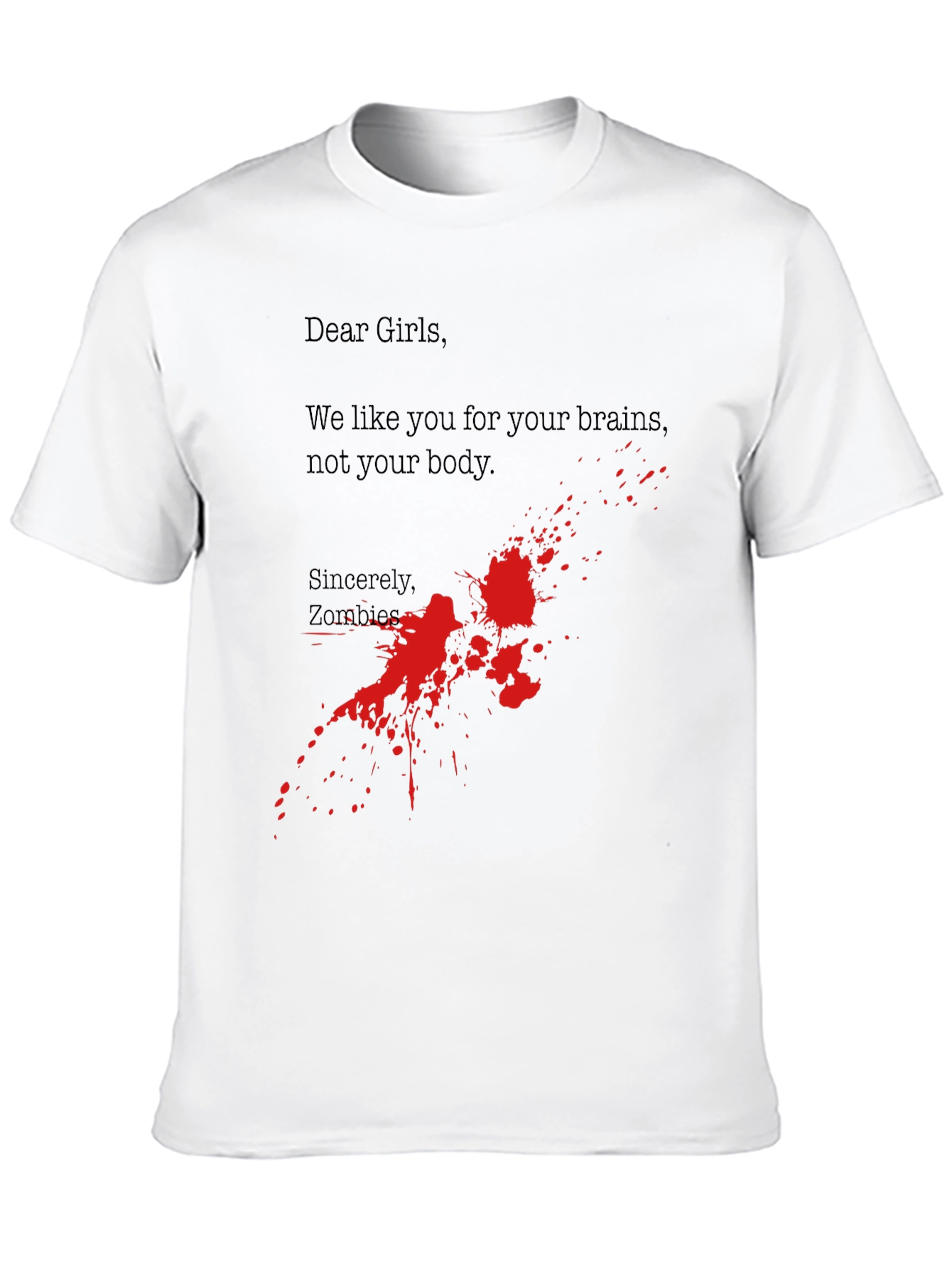 Zombie Brains T-Shirt - Funny Horror Tee