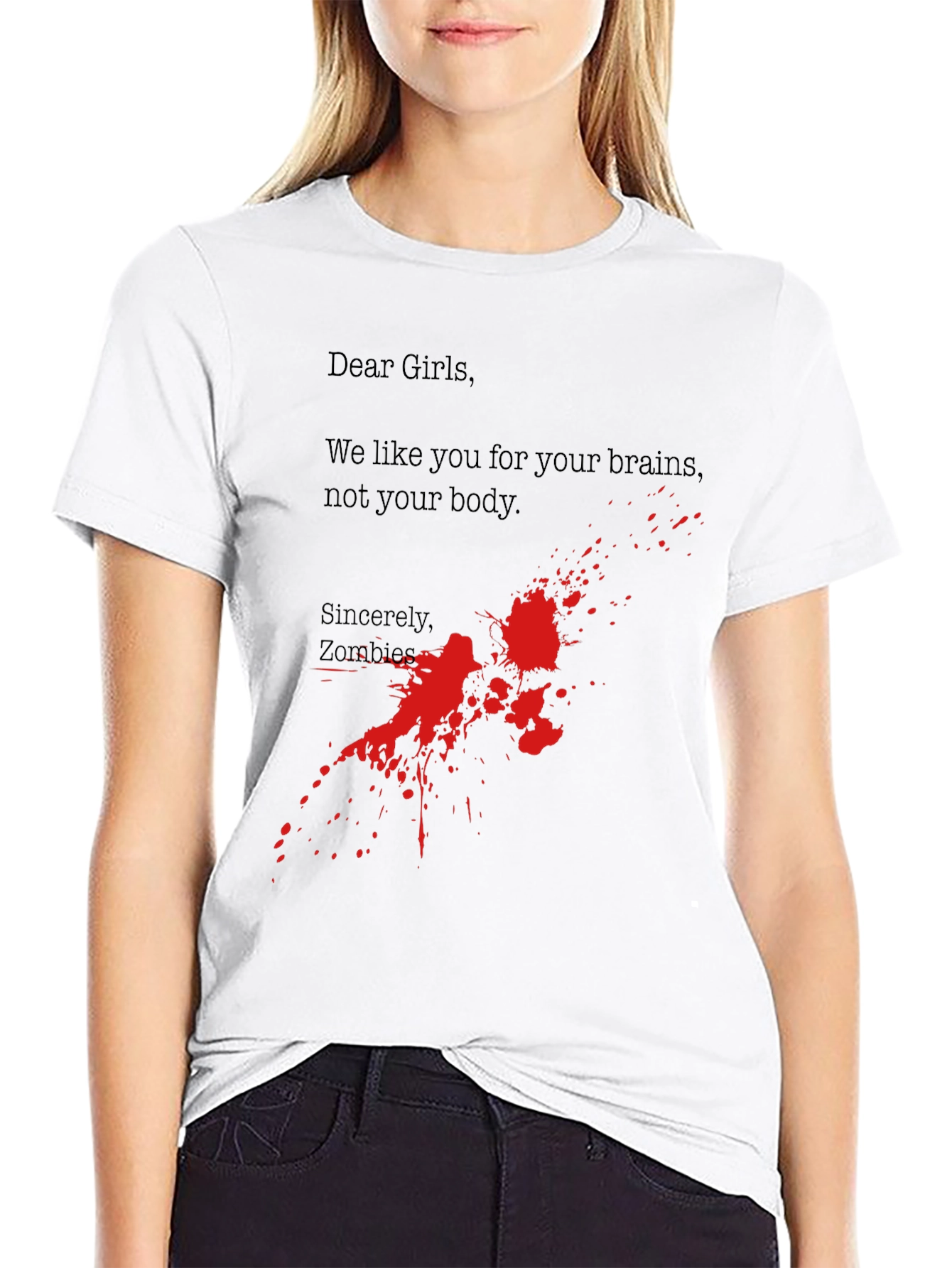 Zombie Brains T-Shirt - Funny Horror Tee