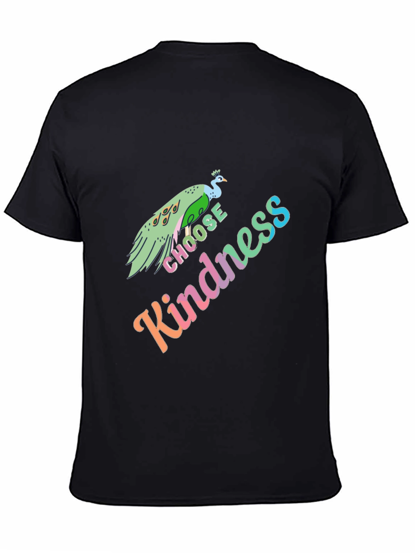 Choose Kindness Peacock Graphic T-Shirt