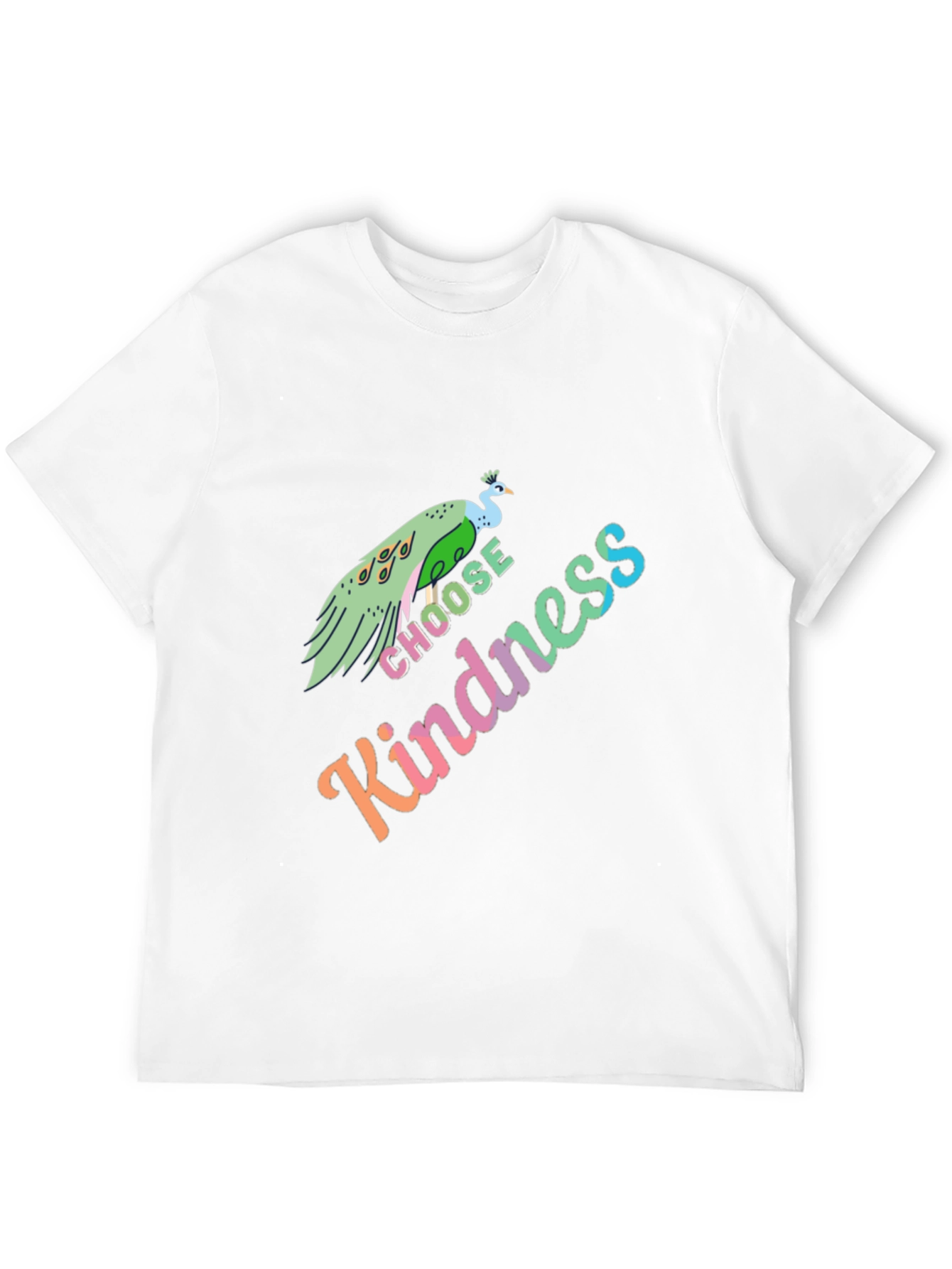Choose Kindness Peacock Graphic T-Shirt