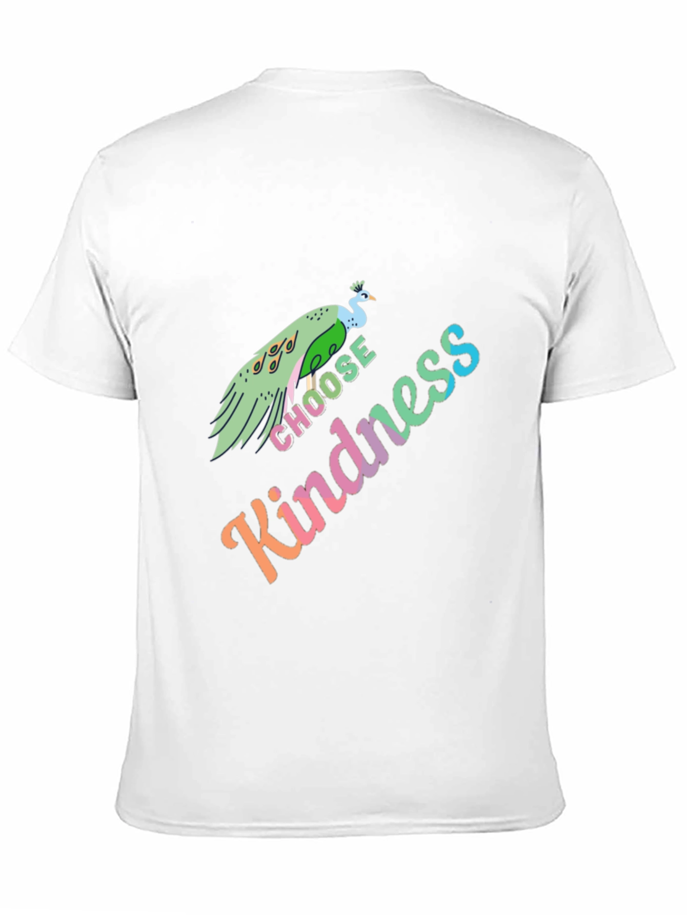 Choose Kindness Peacock Graphic T-Shirt