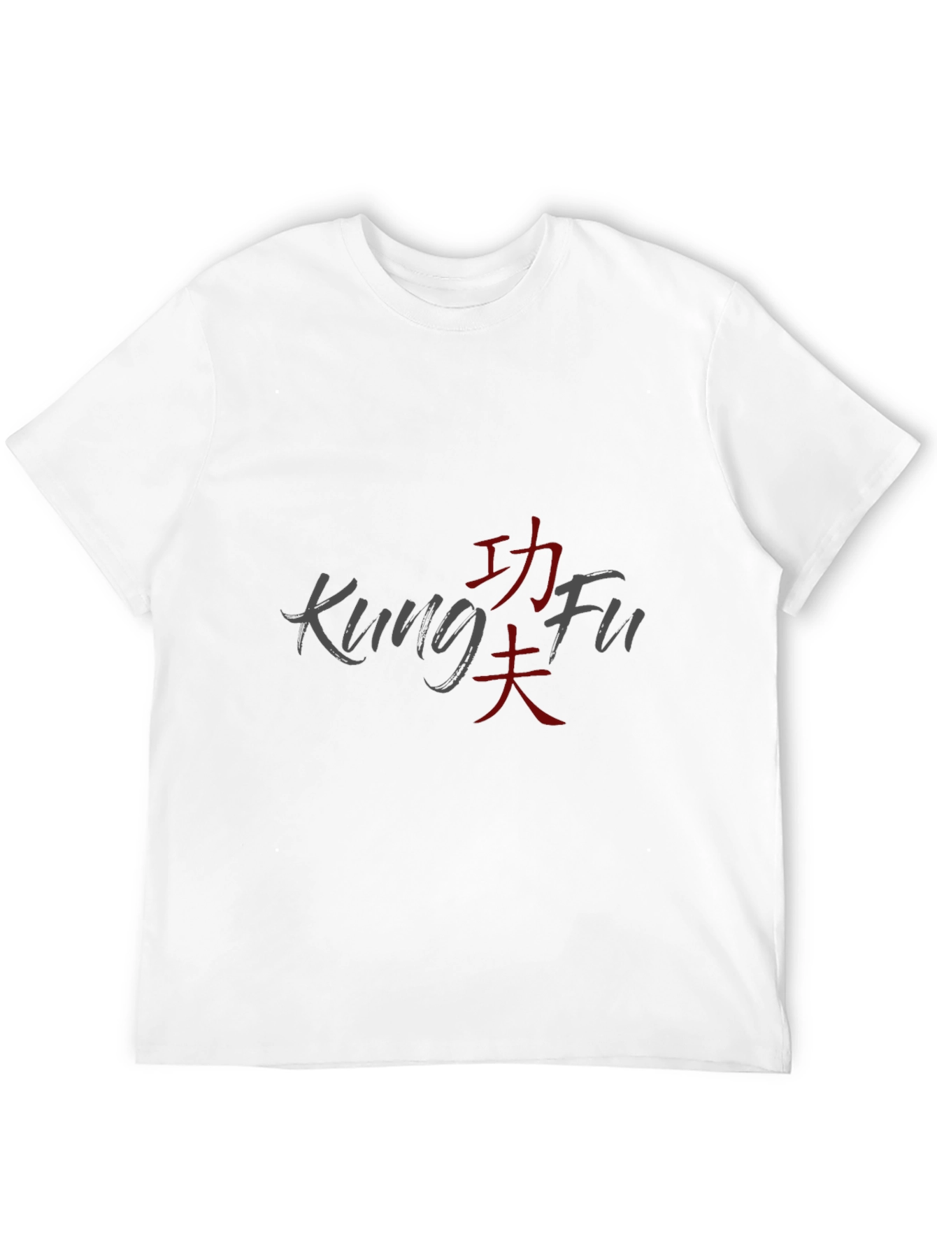 Kung Fu Graphic T-Shirt - Casual Black Tee