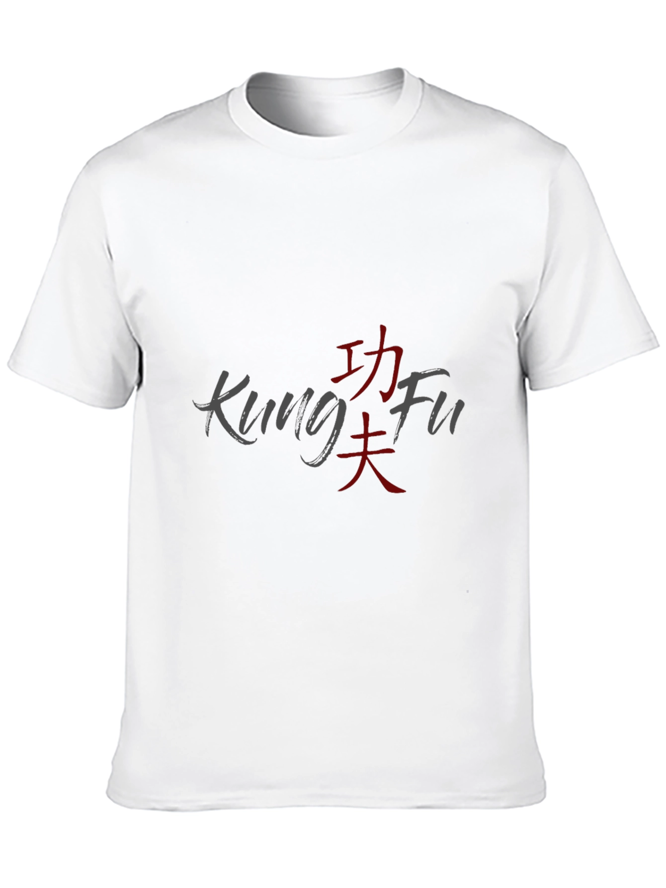 Kung Fu Graphic T-Shirt - Casual Black Tee