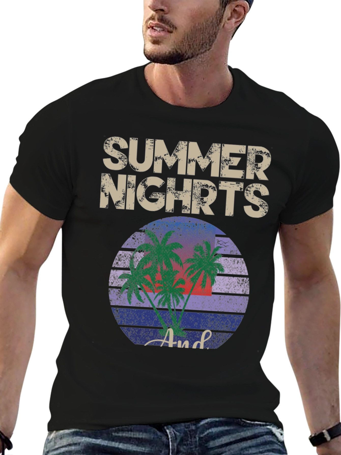 Summer Nights Palm Tee