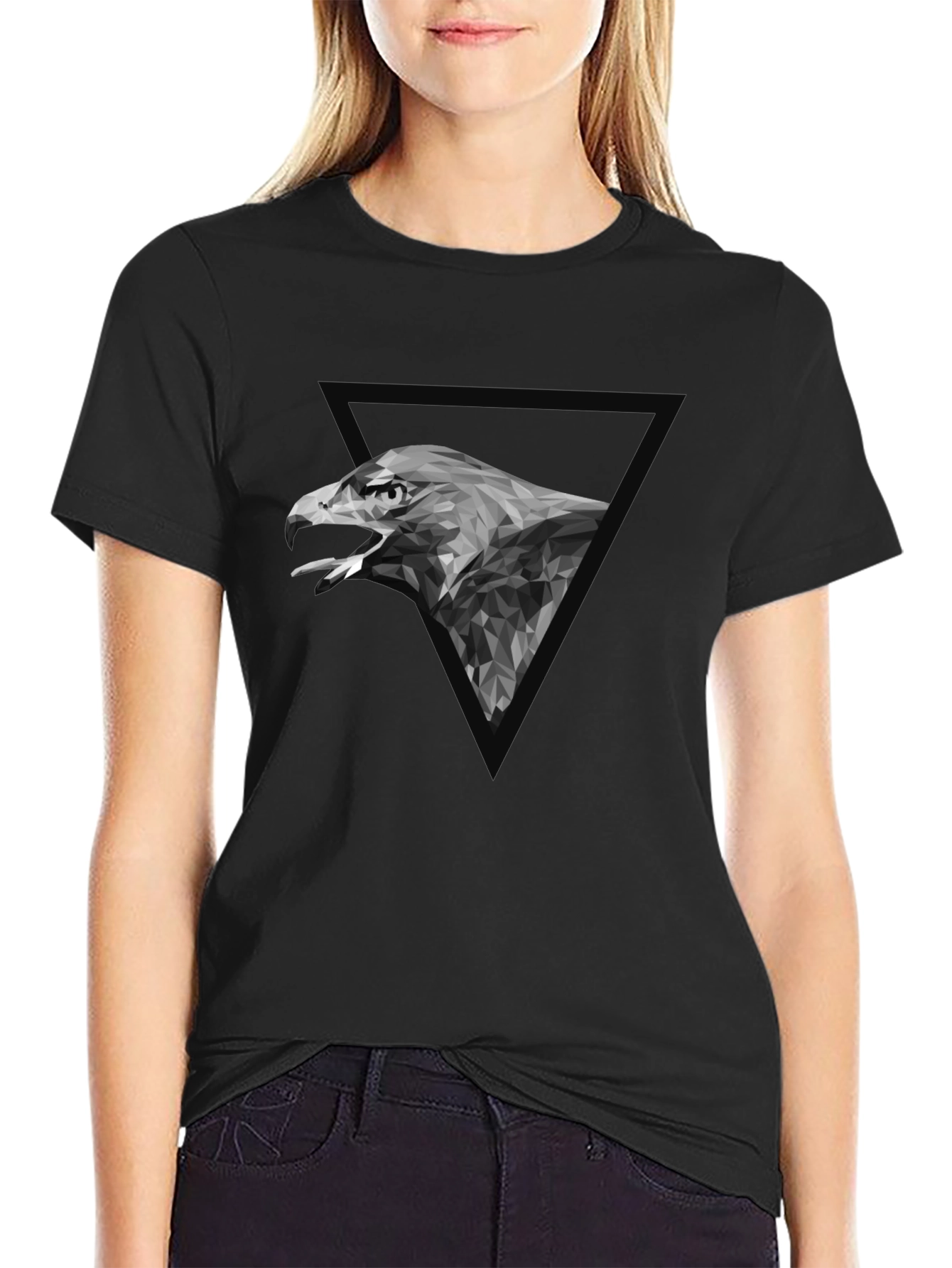 Geometric Eagle Graphic Tee - Modern Menswear