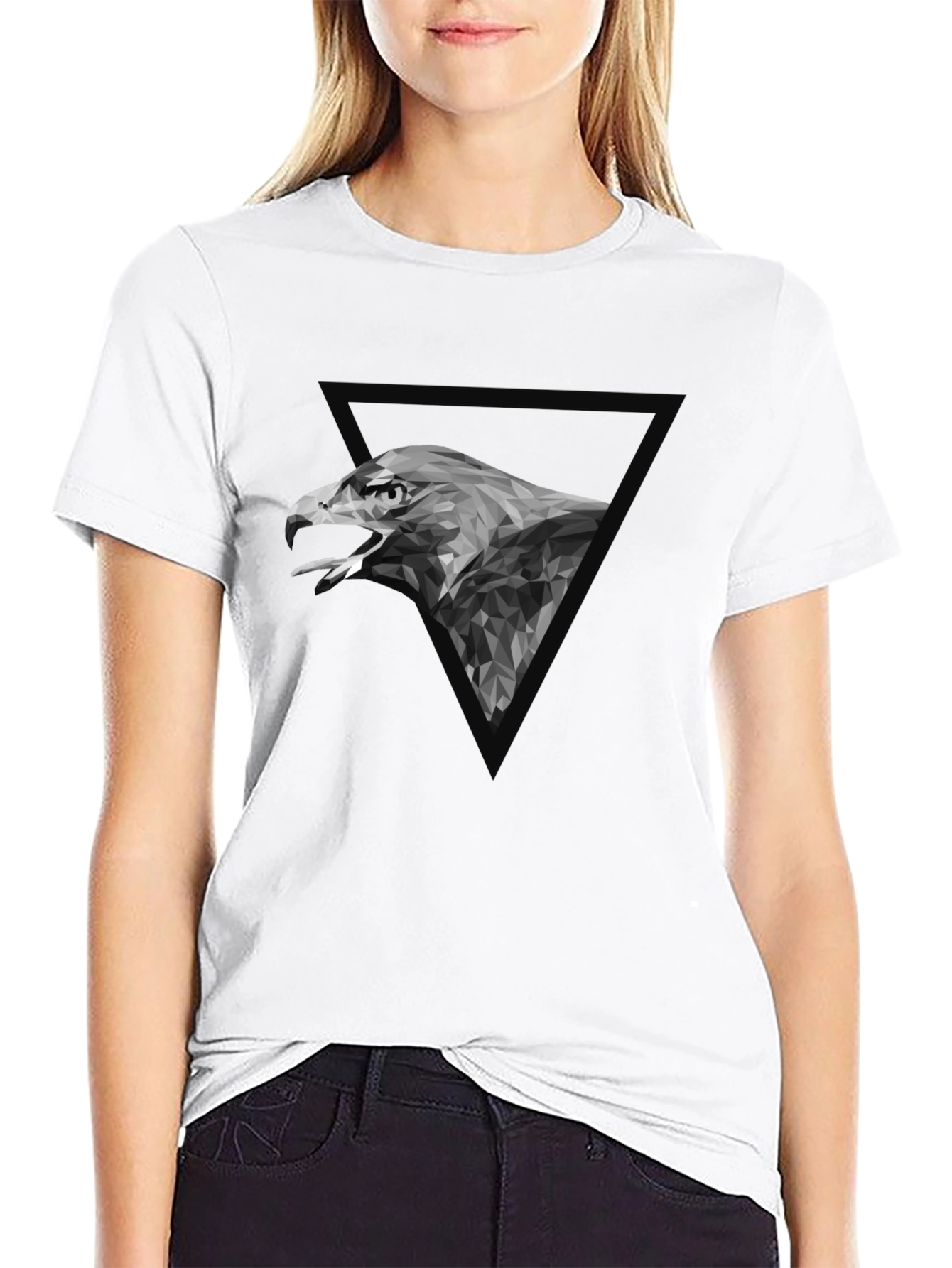 Geometric Eagle Graphic Tee - Modern Menswear