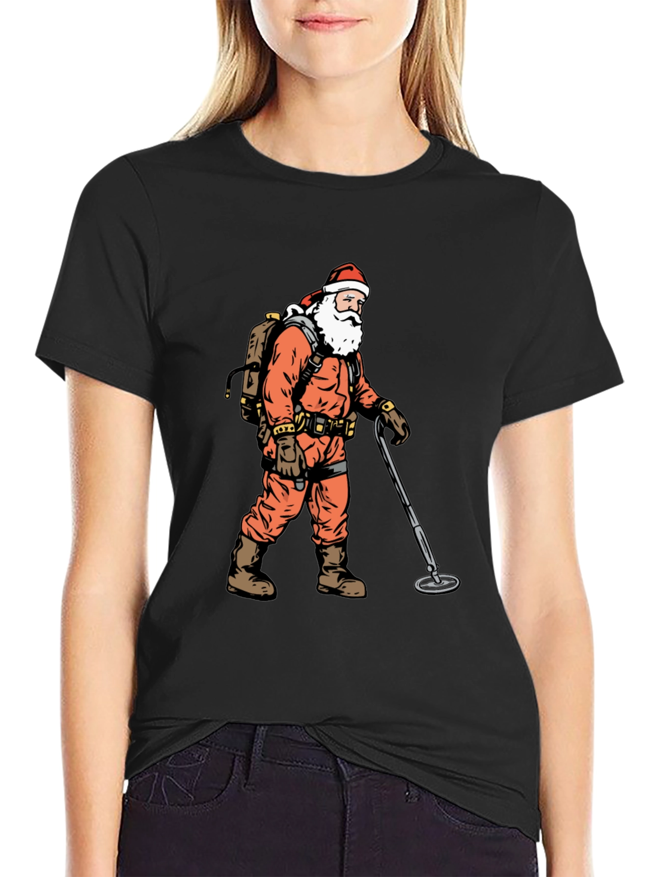 Santa Metal Detecting T-Shirt