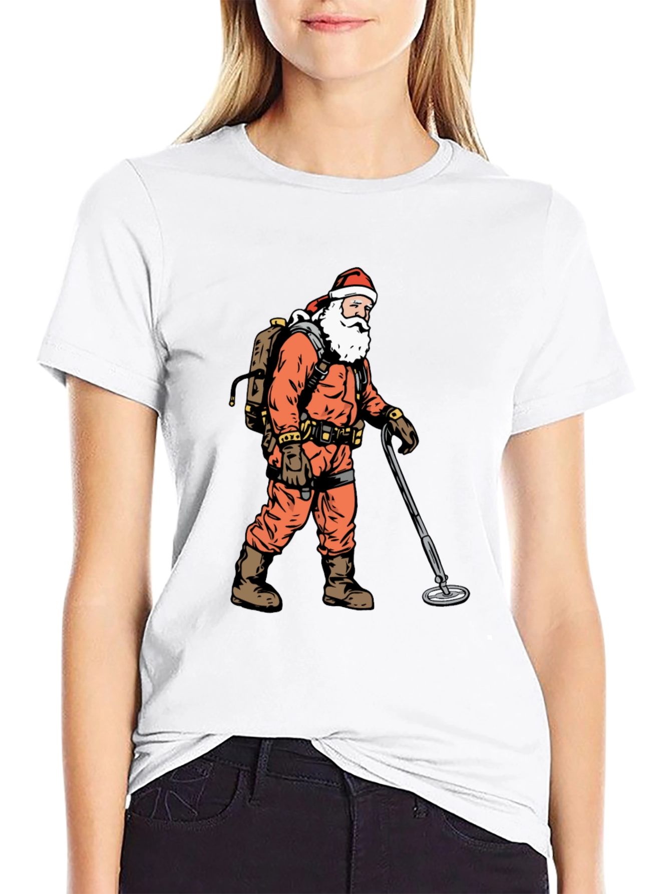 Santa Metal Detecting T-Shirt