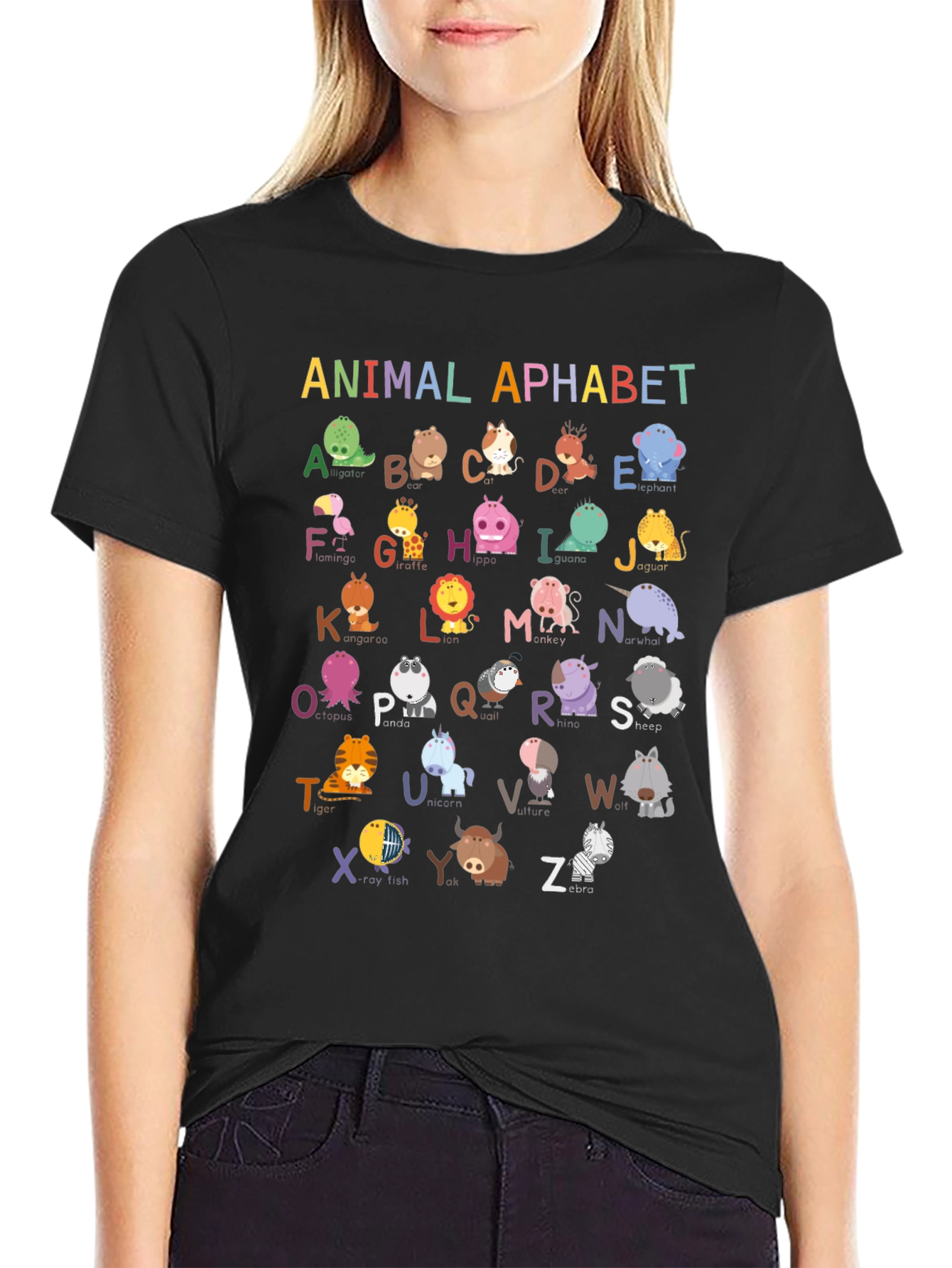Animal Alphabet T-Shirt: Educational & Fun