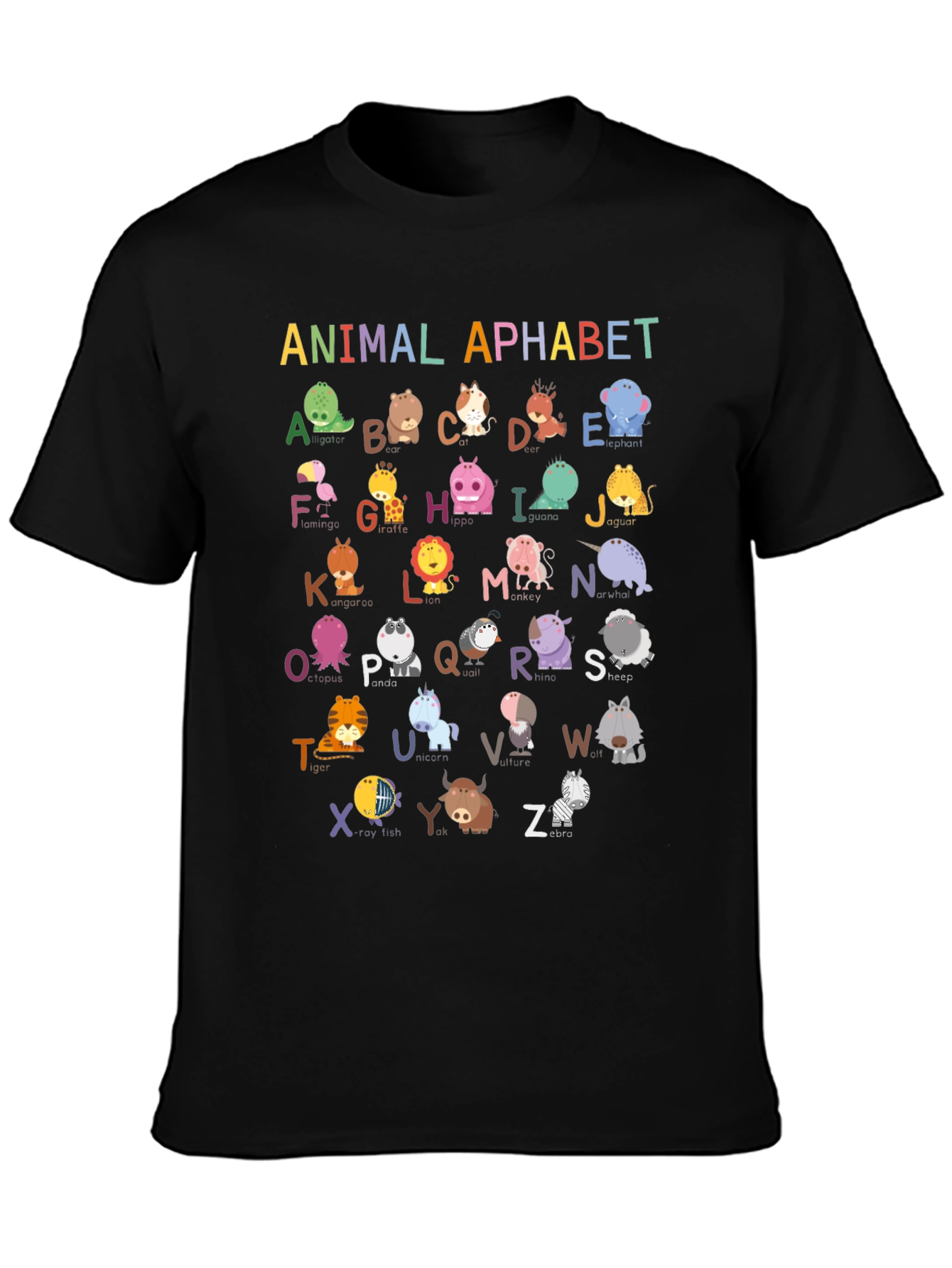 Animal Alphabet T-Shirt: Educational & Fun